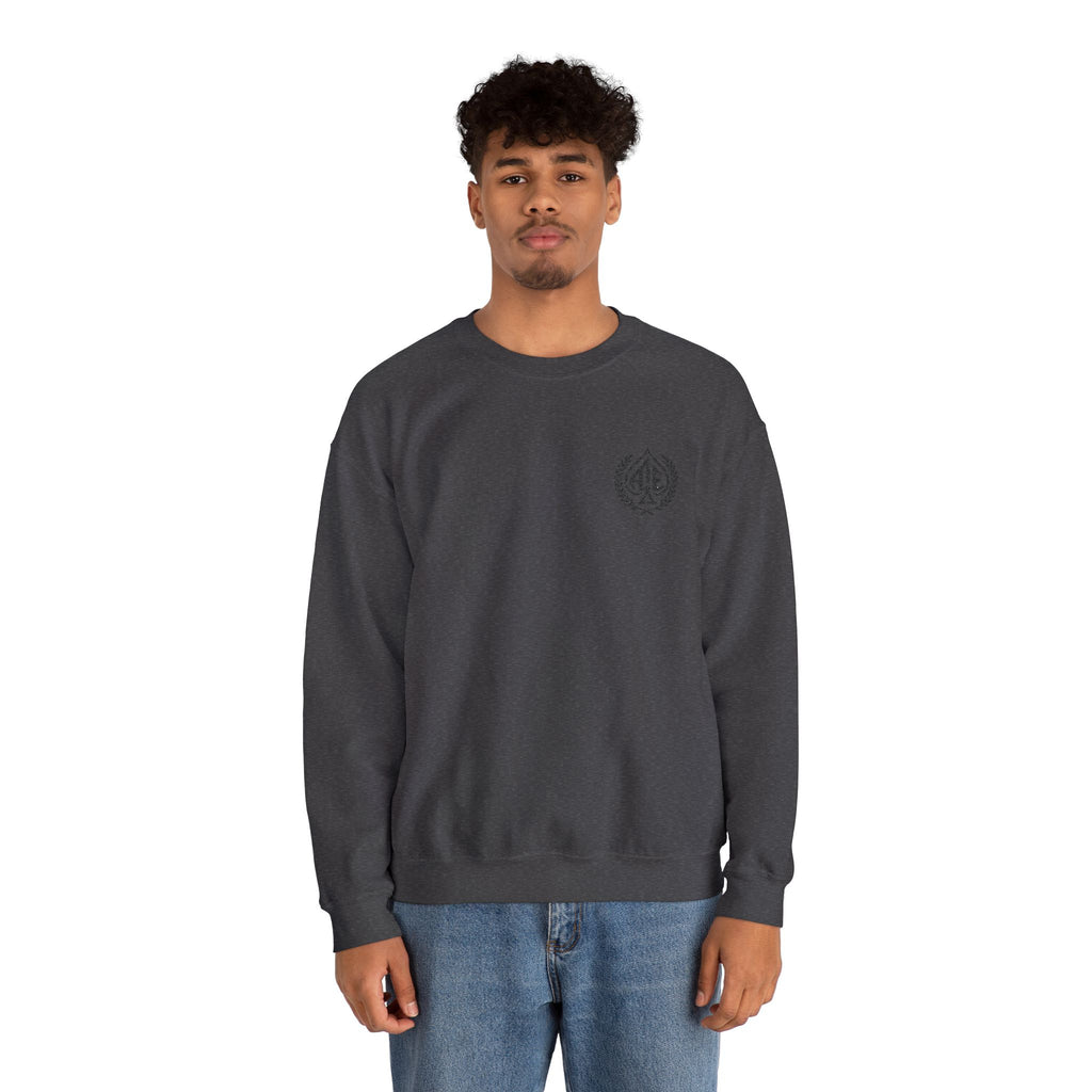 Ace'n Black Crest Embroidered Crewneck Sweatshirt