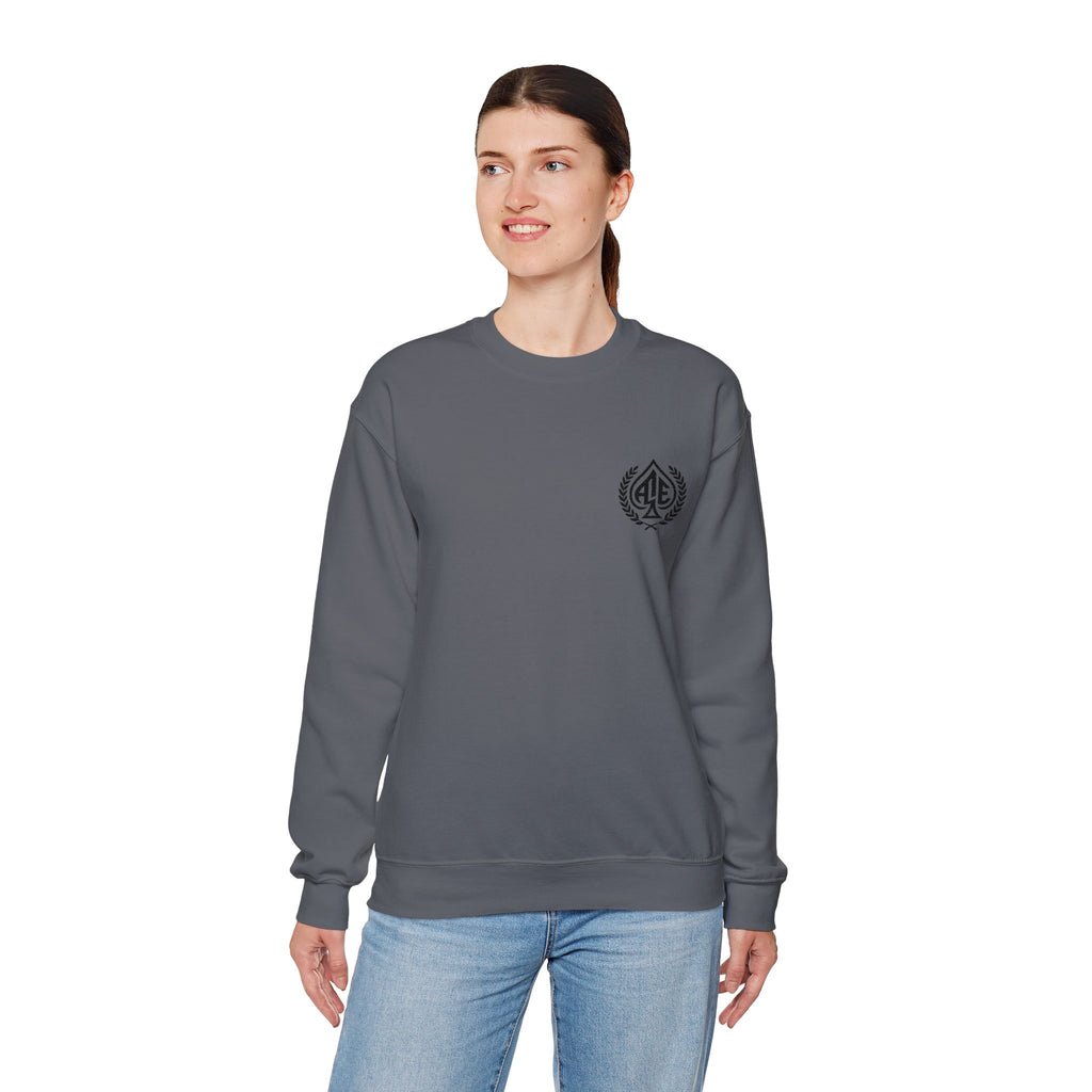 Ace'n Black Crest Embroidered Crewneck Sweatshirt