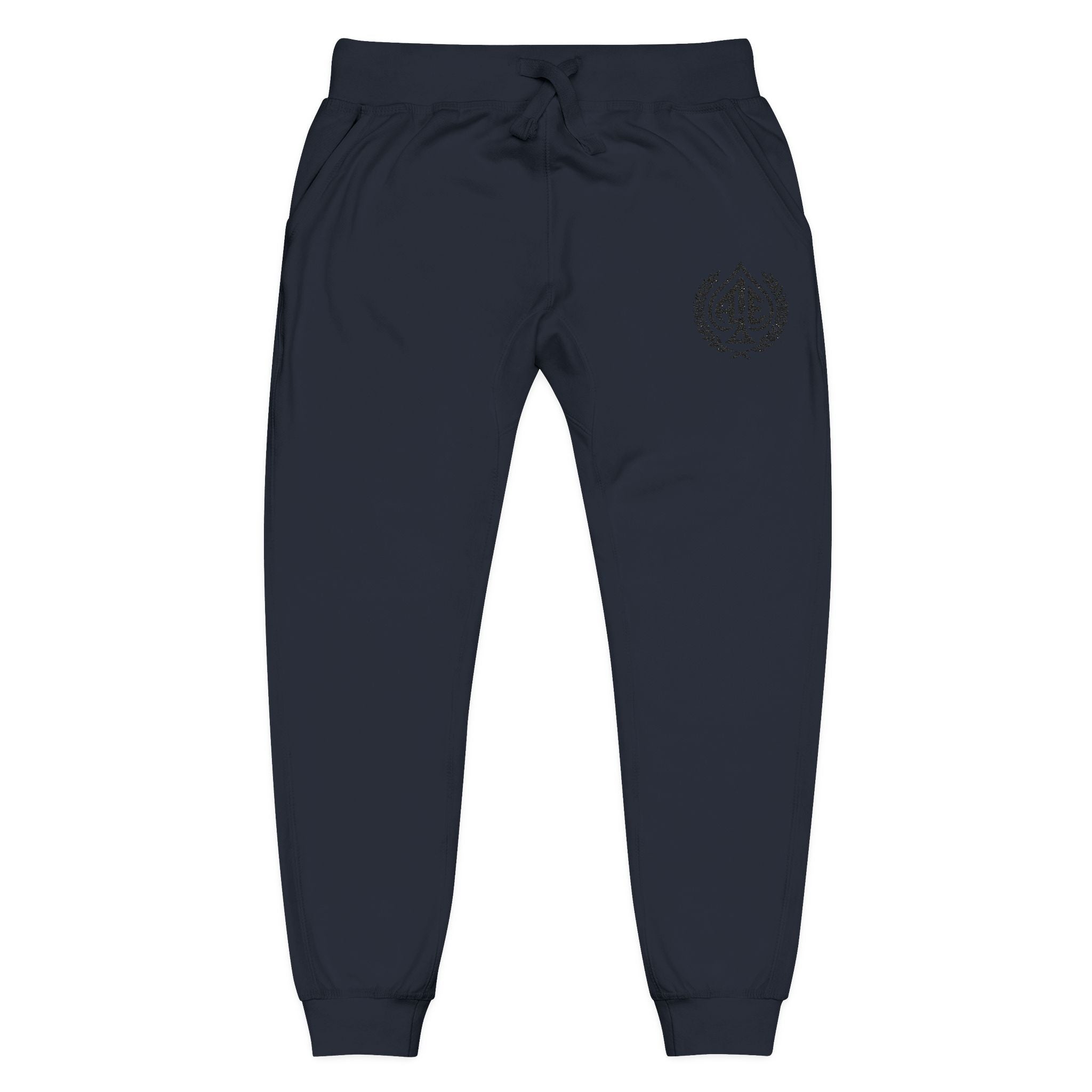 Ace'n Black Crest Embroidered Sweatpants