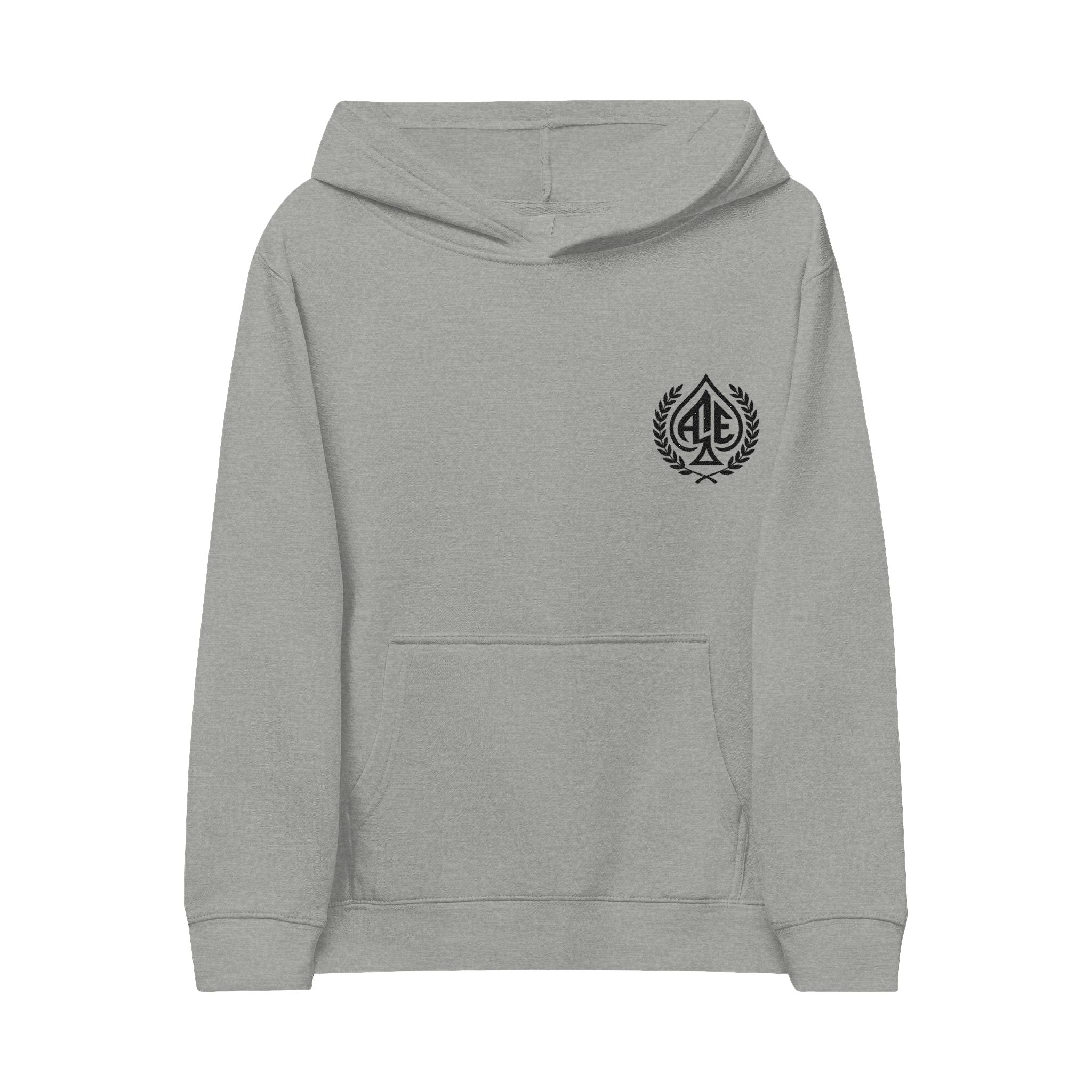 Ace'n Black Crest Embroidered Kids Hoodie