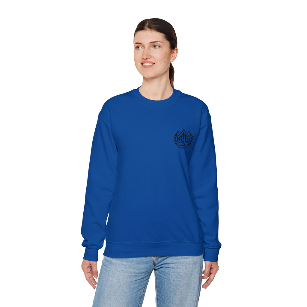Ace'n Black Crest Embroidered Crewneck Sweatshirt