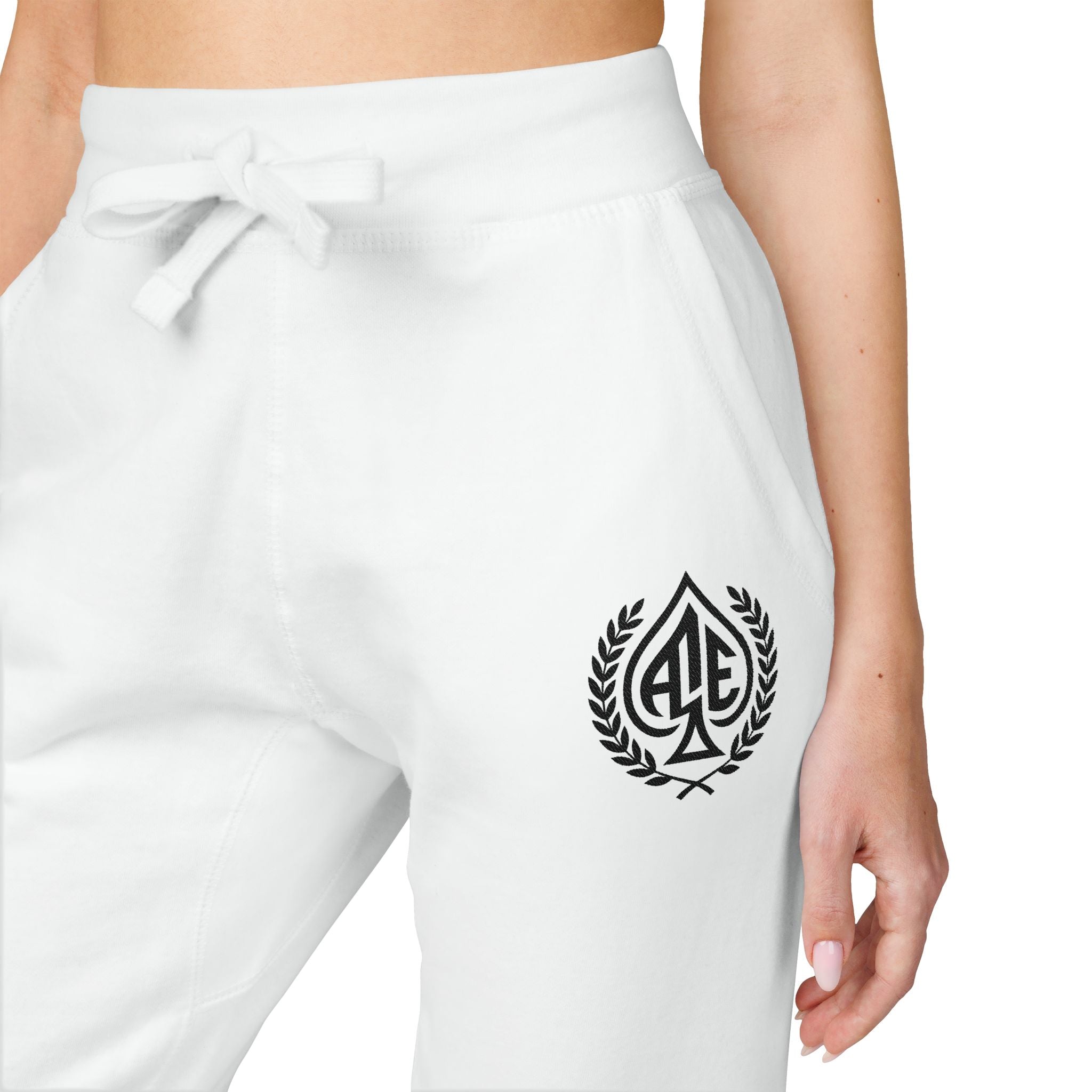 Ace'n Black Crest Embroidered Sweatpants