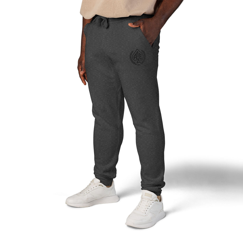 Ace'n Black Crest Embroidered Sweatpants