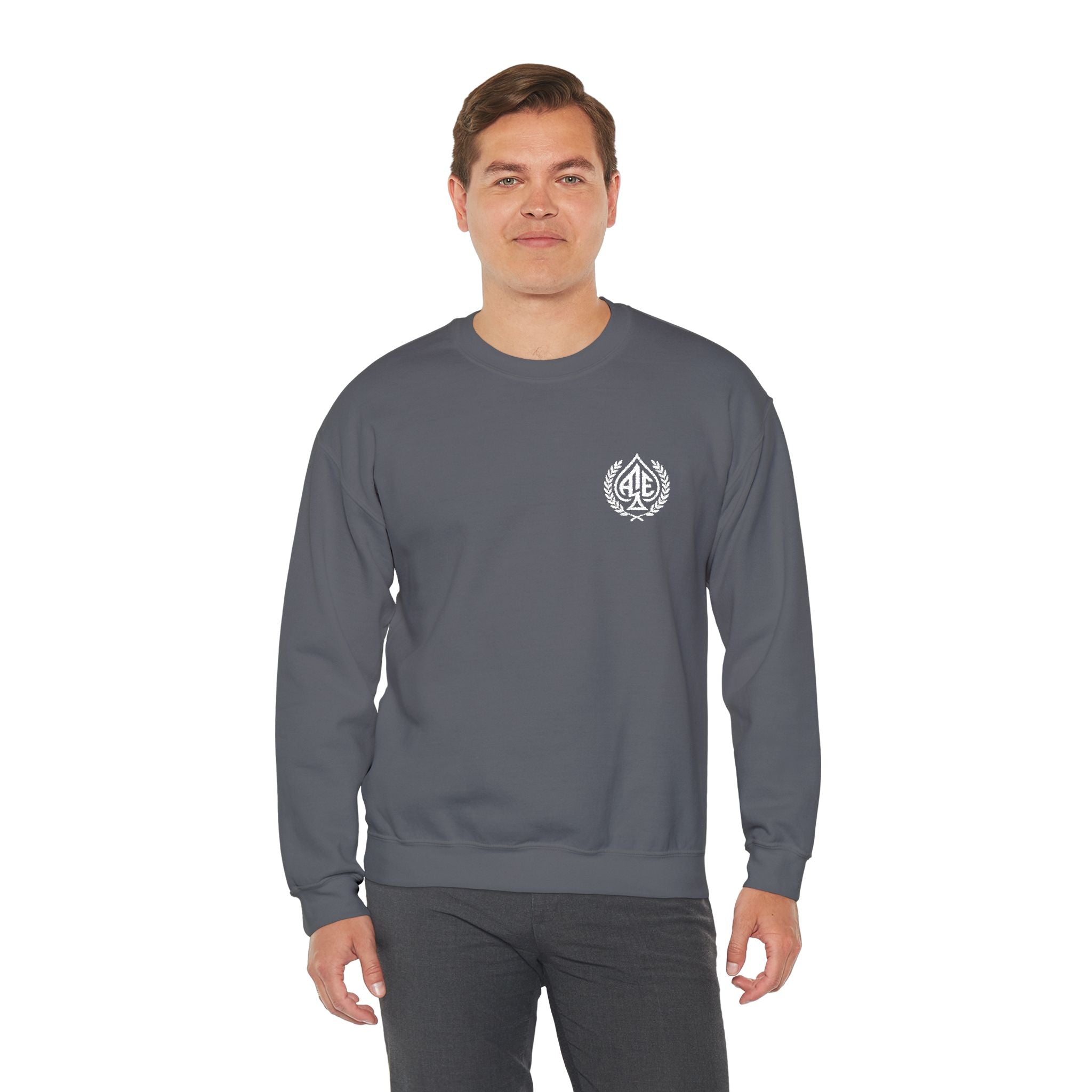 Ace'n White Crest Embroidered Crewneck Sweatshirt