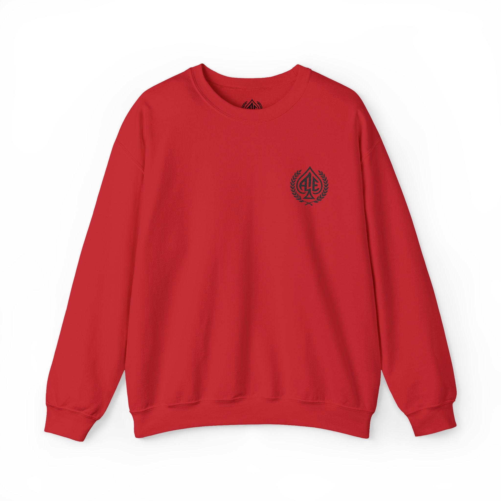 Ace'n Black Crest Embroidered Crewneck Sweatshirt