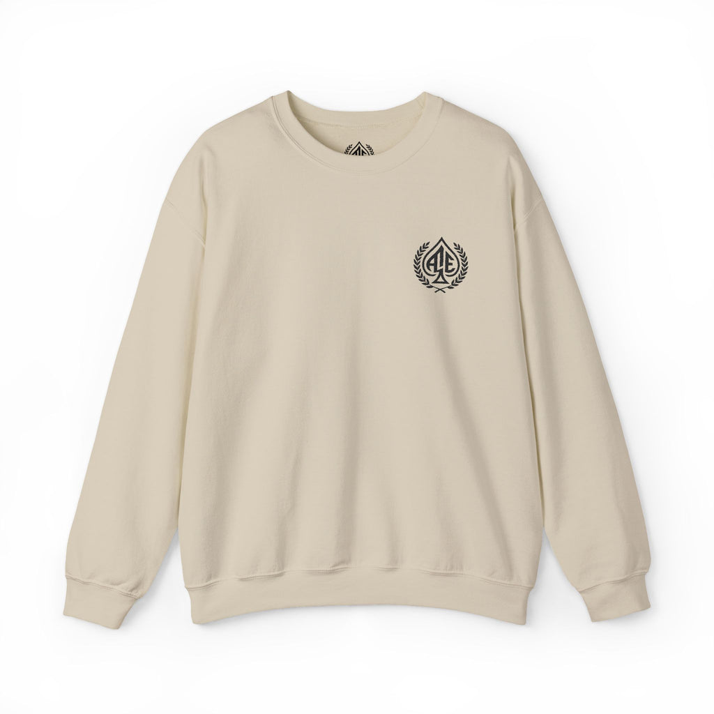 Ace'n Black Crest Embroidered Crewneck Sweatshirt