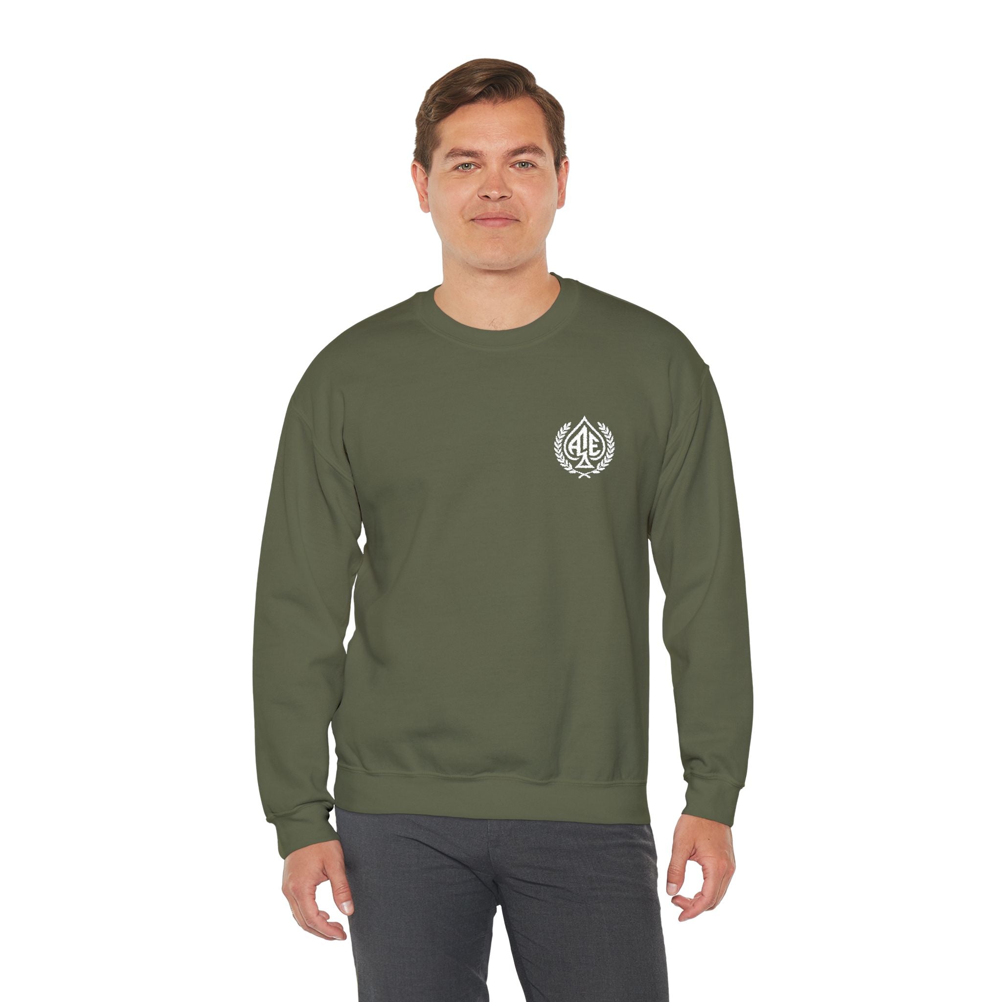 Ace'n White Crest Embroidered Crewneck Sweatshirt