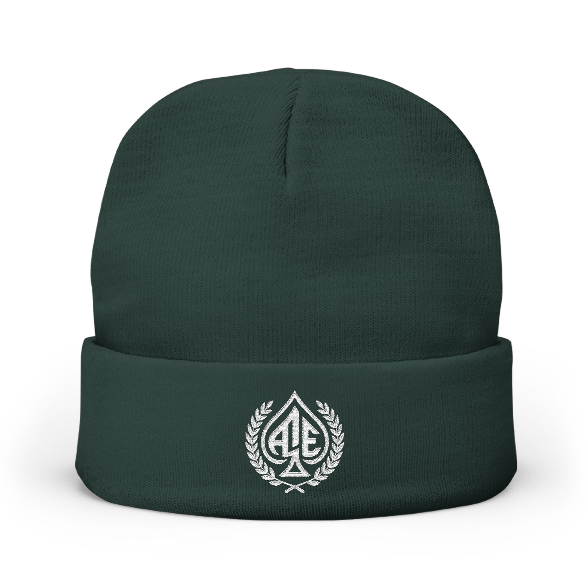Ace'n White Crest Embroidered Beanie