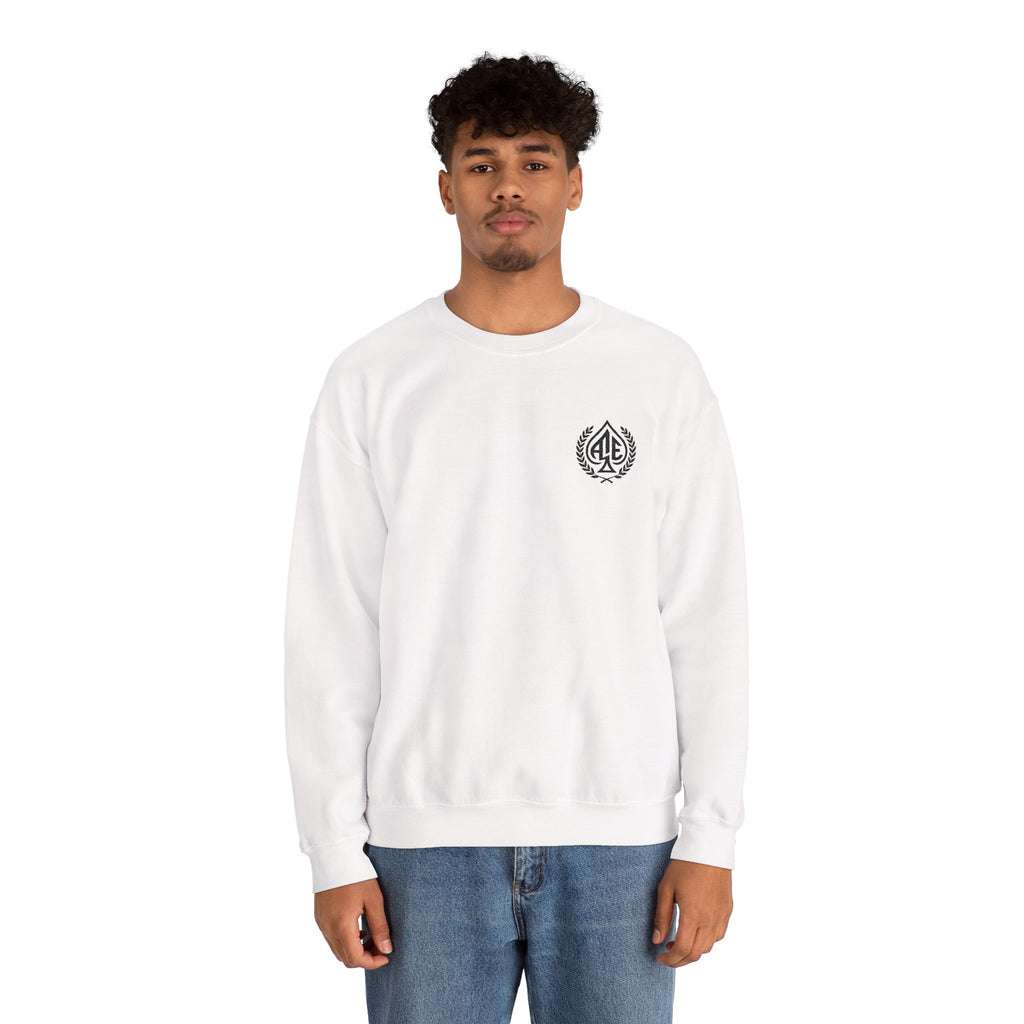 Ace'n Black Crest Embroidered Crewneck Sweatshirt
