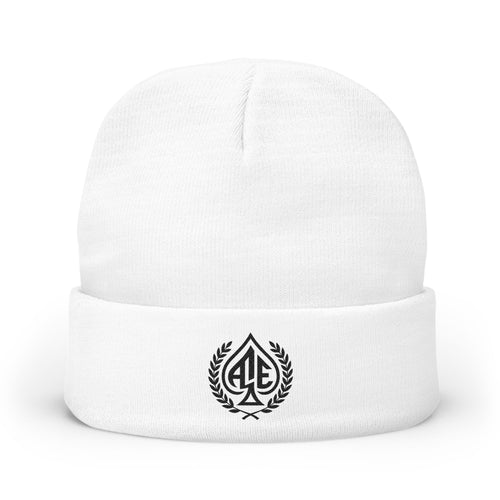 Ace'n Black Crest Embroidered Beanie