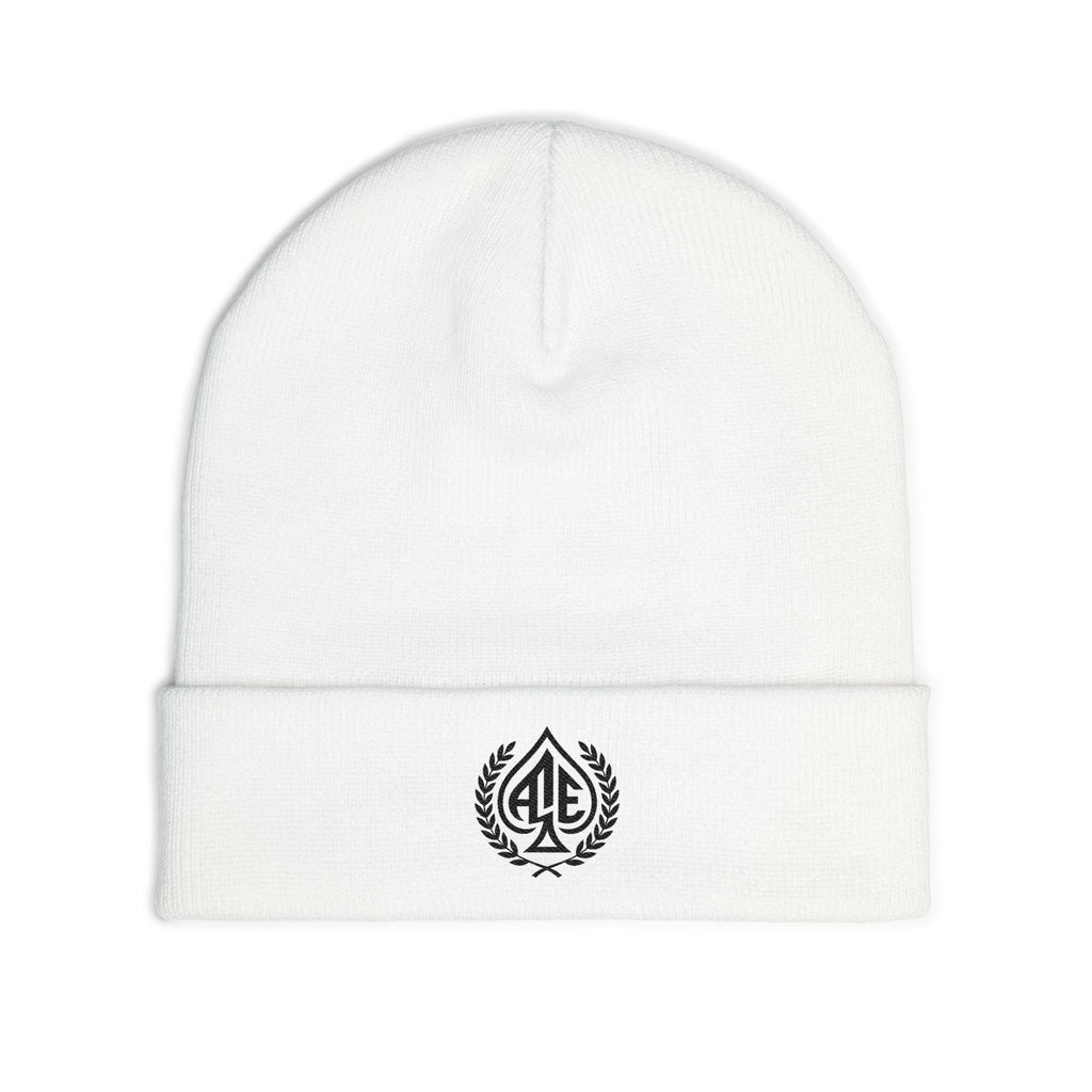 Ace'n Black Crest Embroidered Beanie