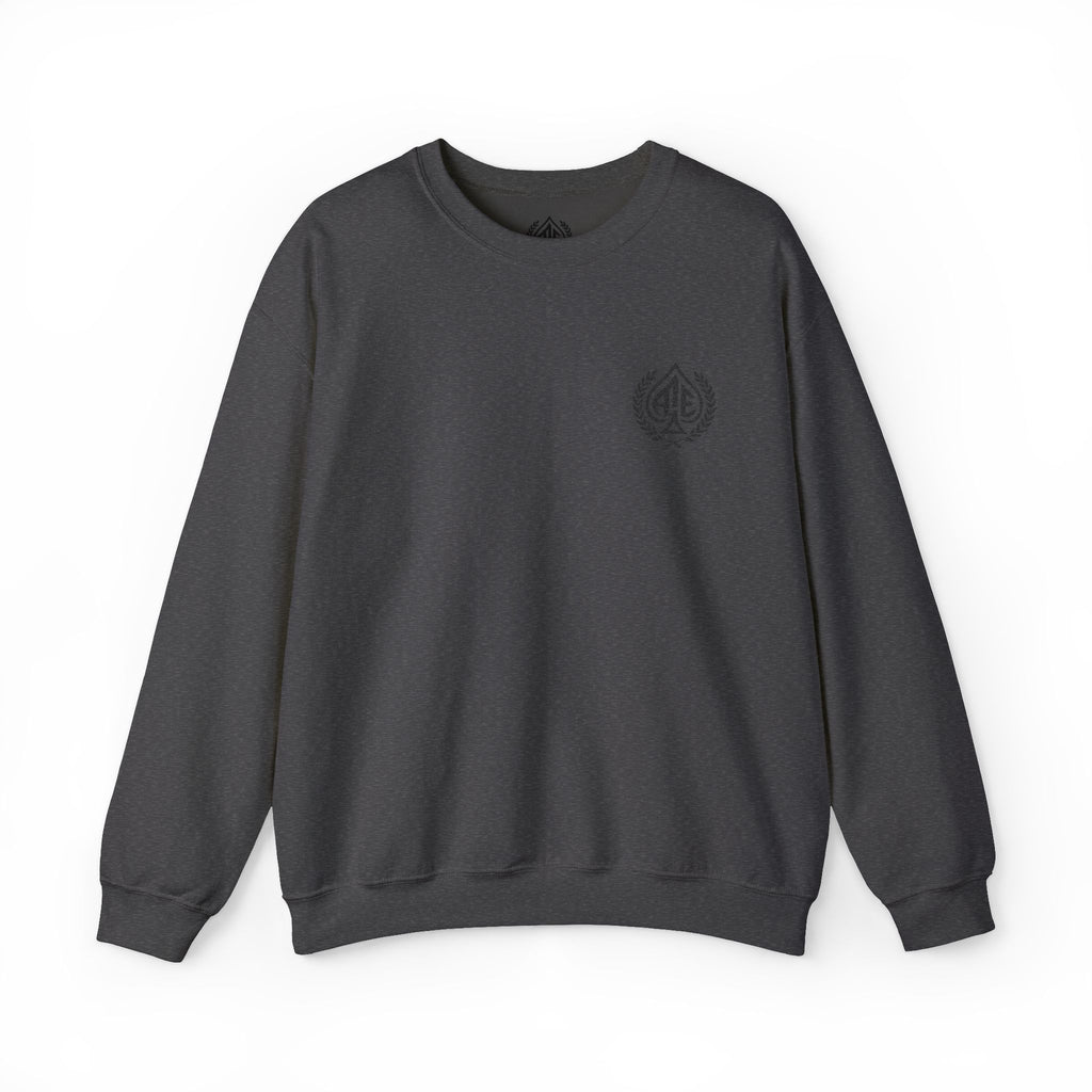 Ace'n Black Crest Embroidered Crewneck Sweatshirt