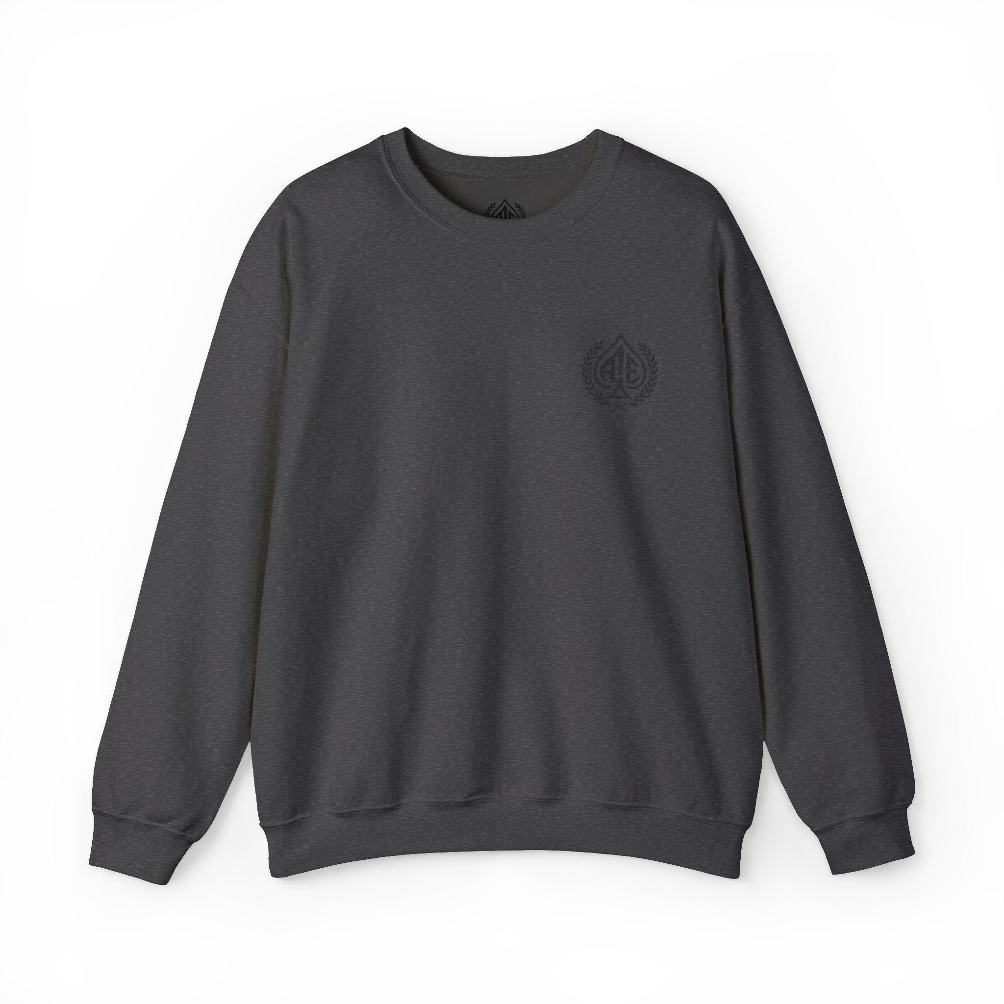 Ace'n Black Crest Embroidered Crewneck Sweatshirt