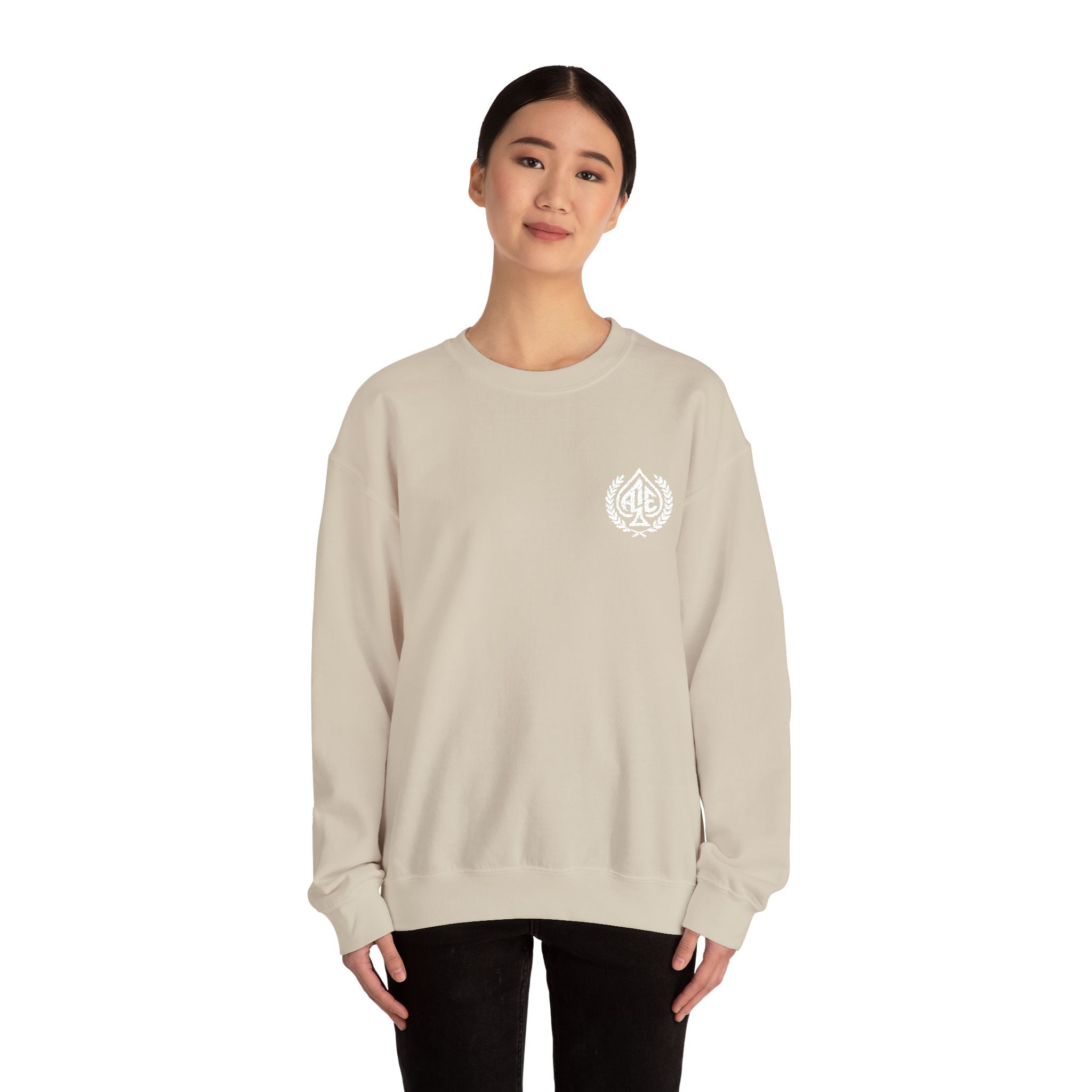 Ace'n White Crest Embroidered Crewneck Sweatshirt