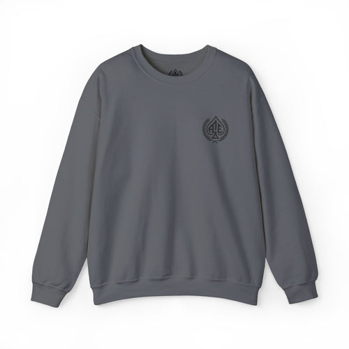 Ace'n Black Crest Embroidered Crewneck Sweatshirt