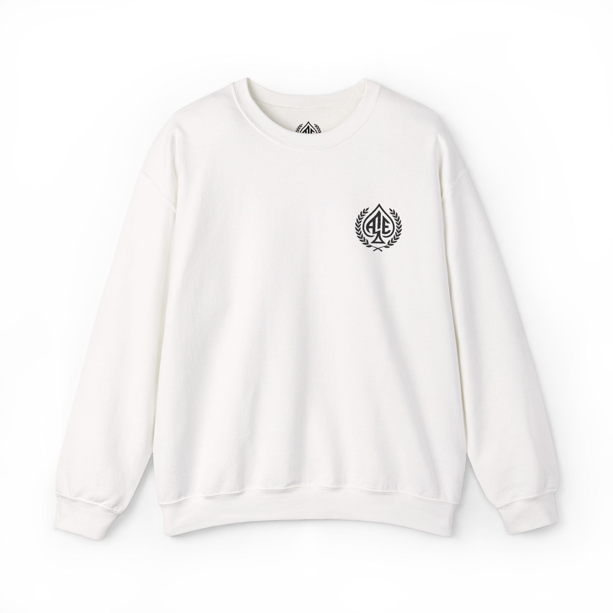 Ace'n Black Crest Embroidered Crewneck Sweatshirt