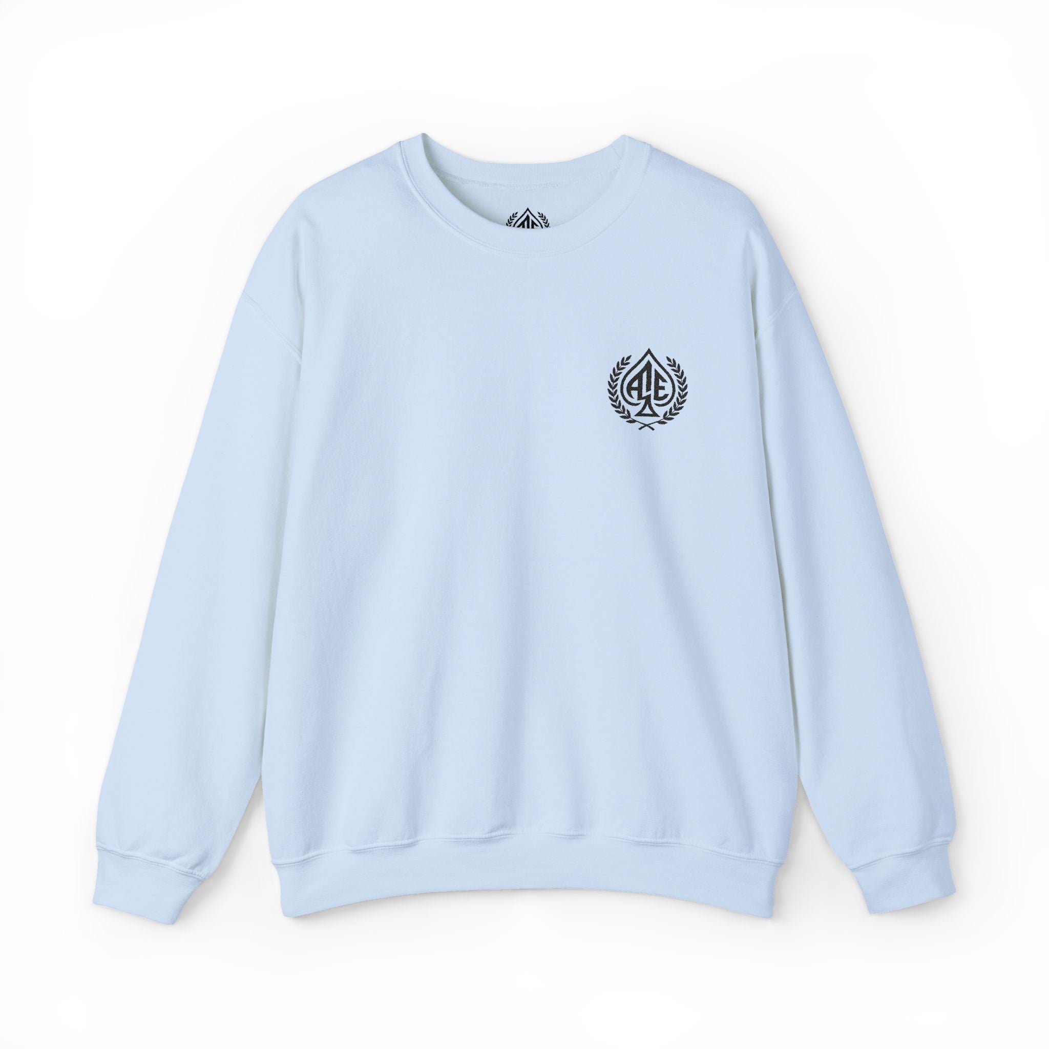 Ace'n Black Crest Embroidered Crewneck Sweatshirt