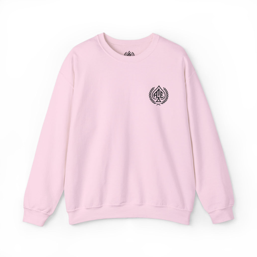 Ace'n Black Crest Embroidered Crewneck Sweatshirt