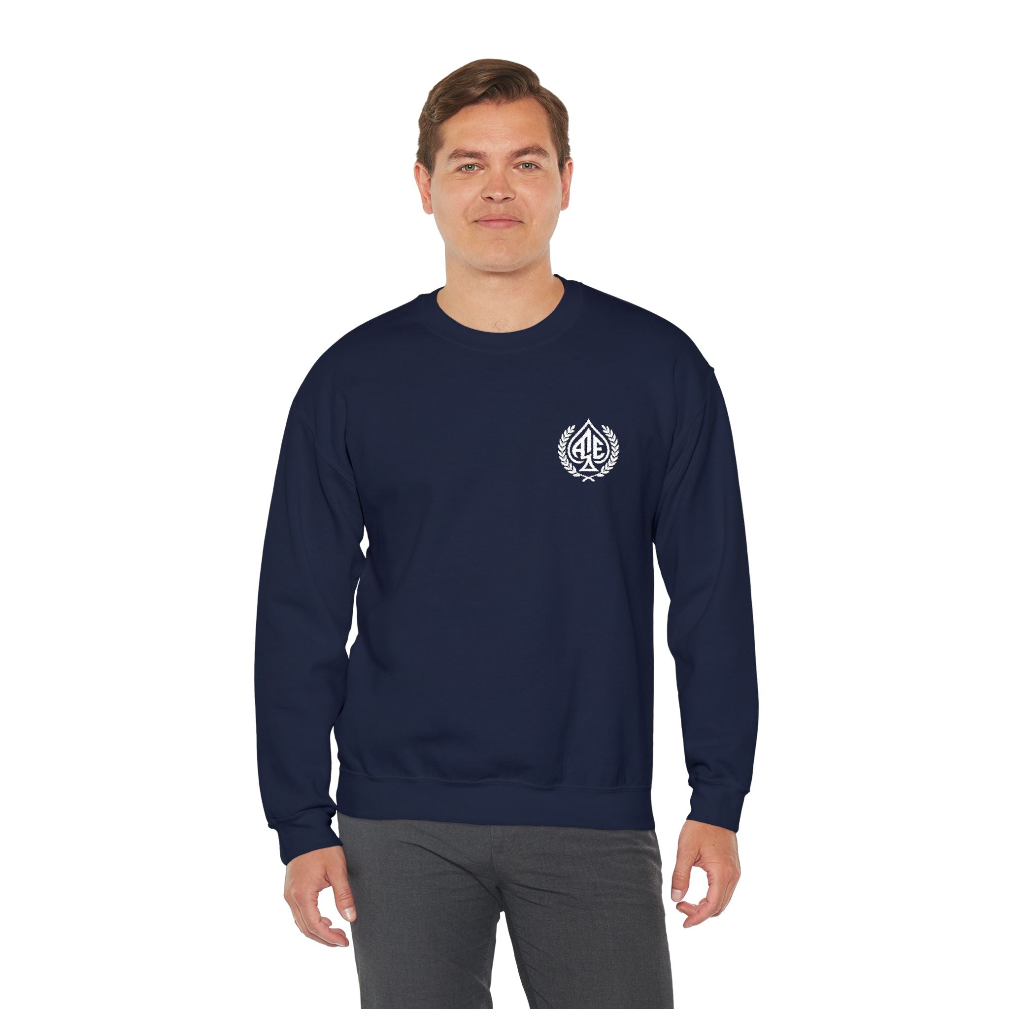 Ace'n White Crest Embroidered Crewneck Sweatshirt