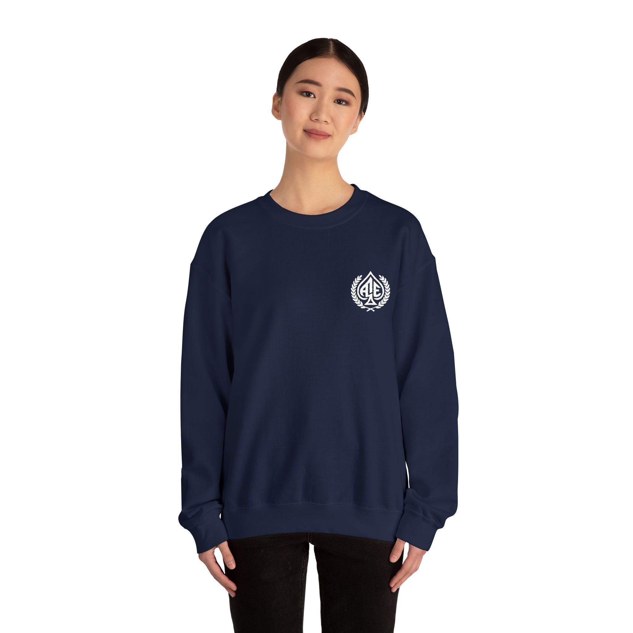 Ace'n White Crest Embroidered Crewneck Sweatshirt