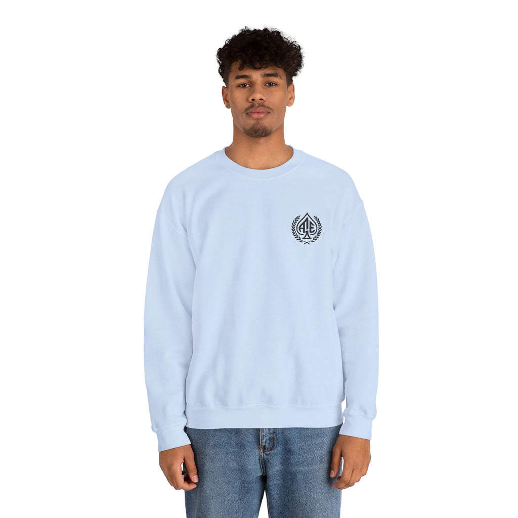 Ace'n Black Crest Embroidered Crewneck Sweatshirt
