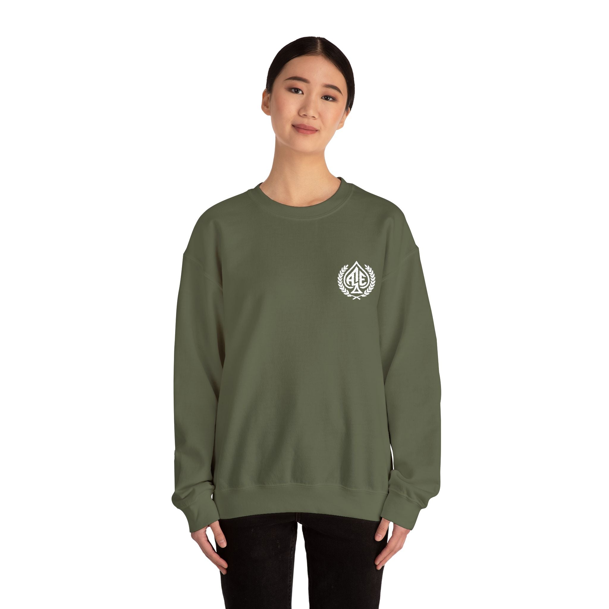 Ace'n White Crest Embroidered Crewneck Sweatshirt