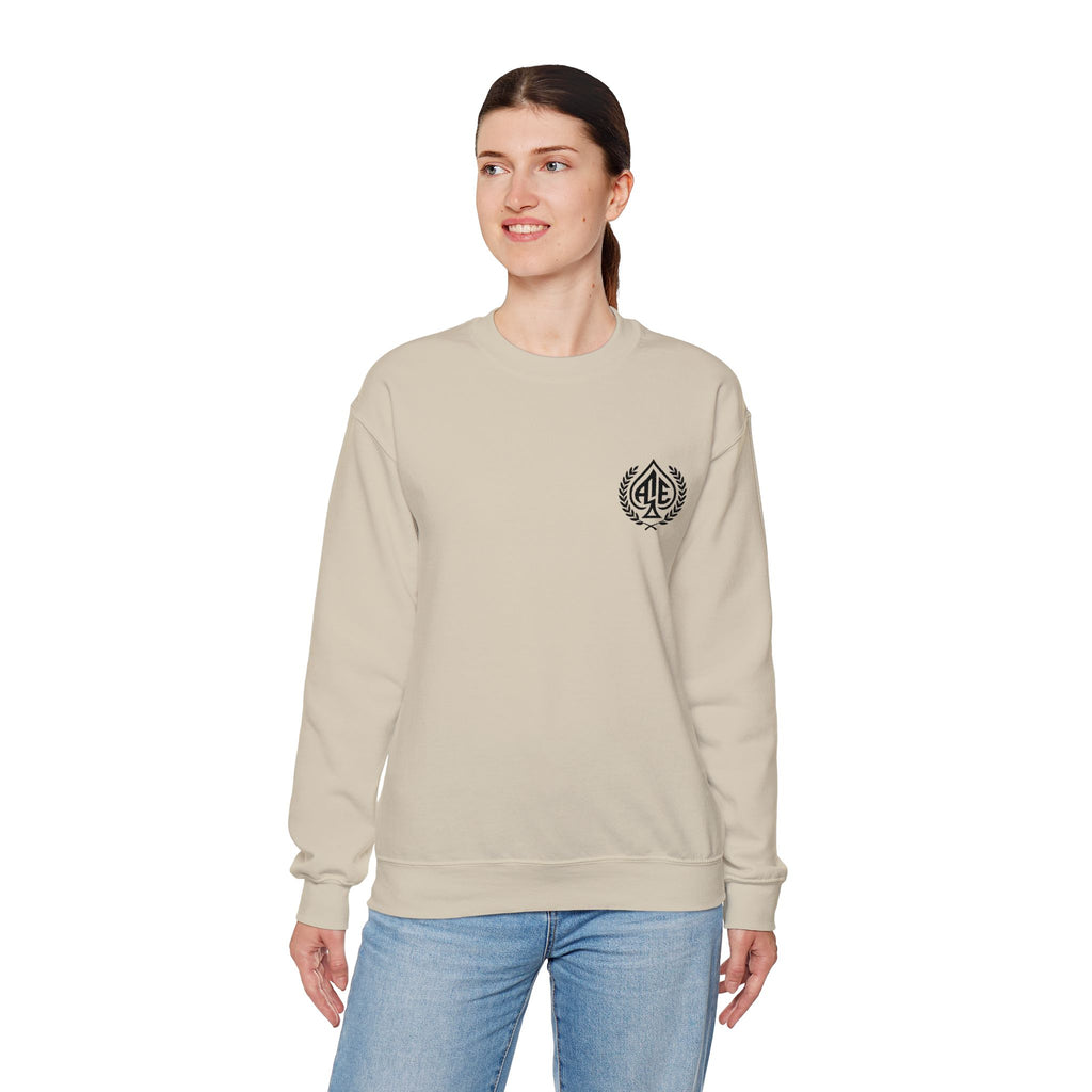 Ace'n Black Crest Embroidered Crewneck Sweatshirt