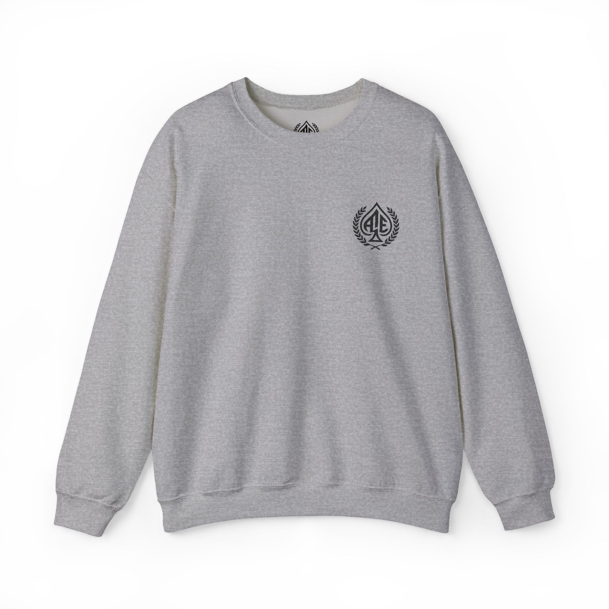 Ace'n Black Crest Embroidered Crewneck Sweatshirt