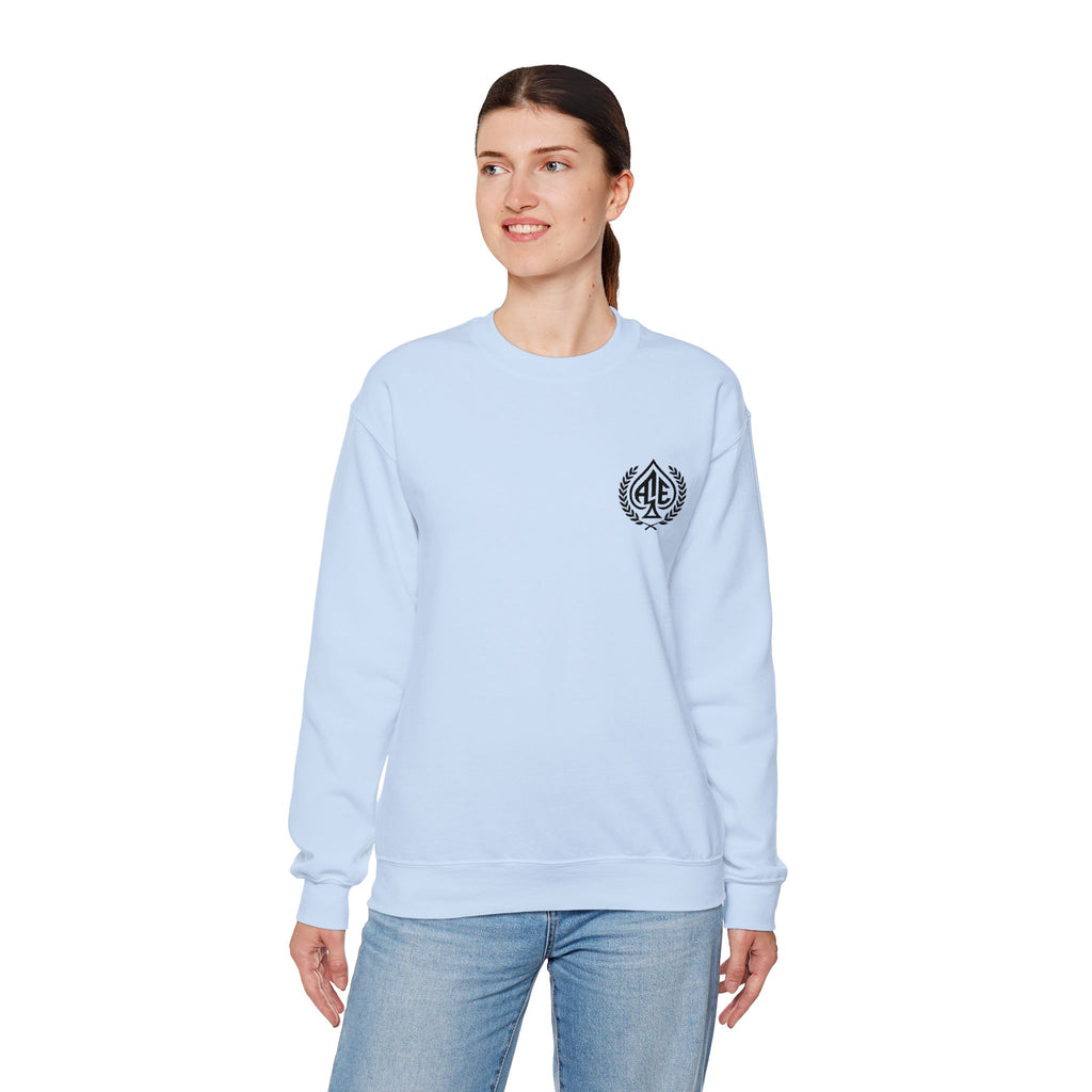 Ace'n Black Crest Embroidered Crewneck Sweatshirt