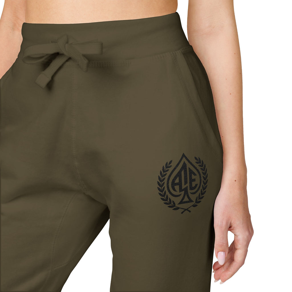 Ace'n Black Crest Embroidered Sweatpants