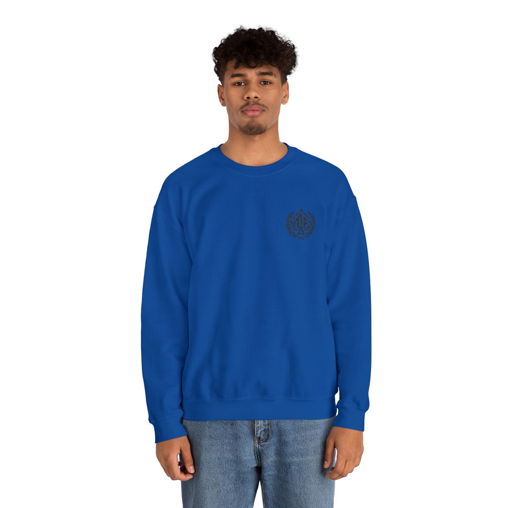 Ace'n Black Crest Embroidered Crewneck Sweatshirt