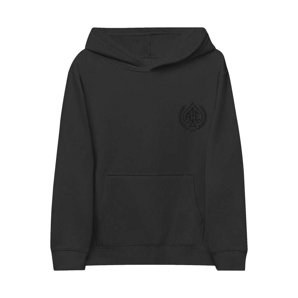 Ace'n Black Crest Embroidered Kids Hoodie