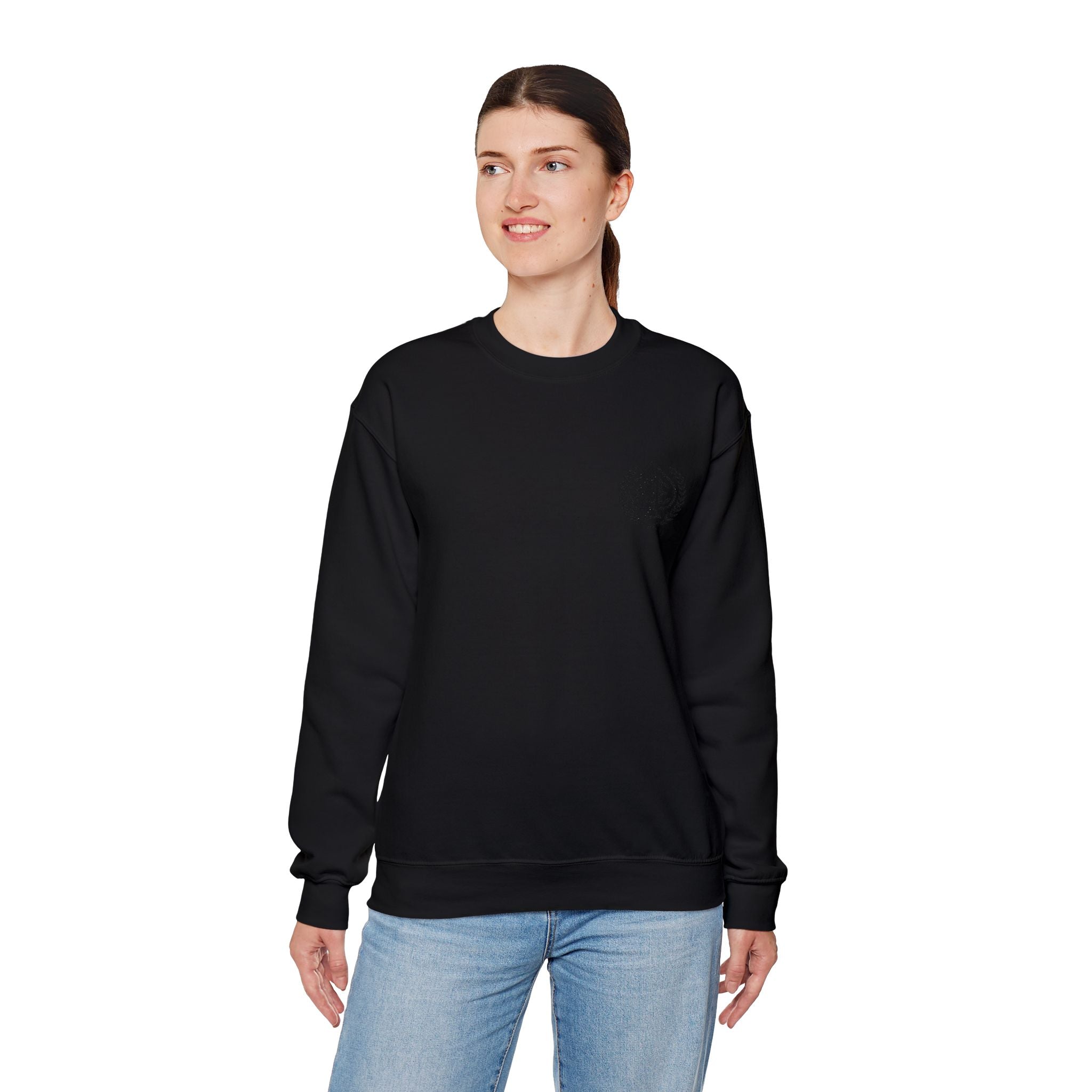 Ace'n Black Crest Embroidered Crewneck Sweatshirt
