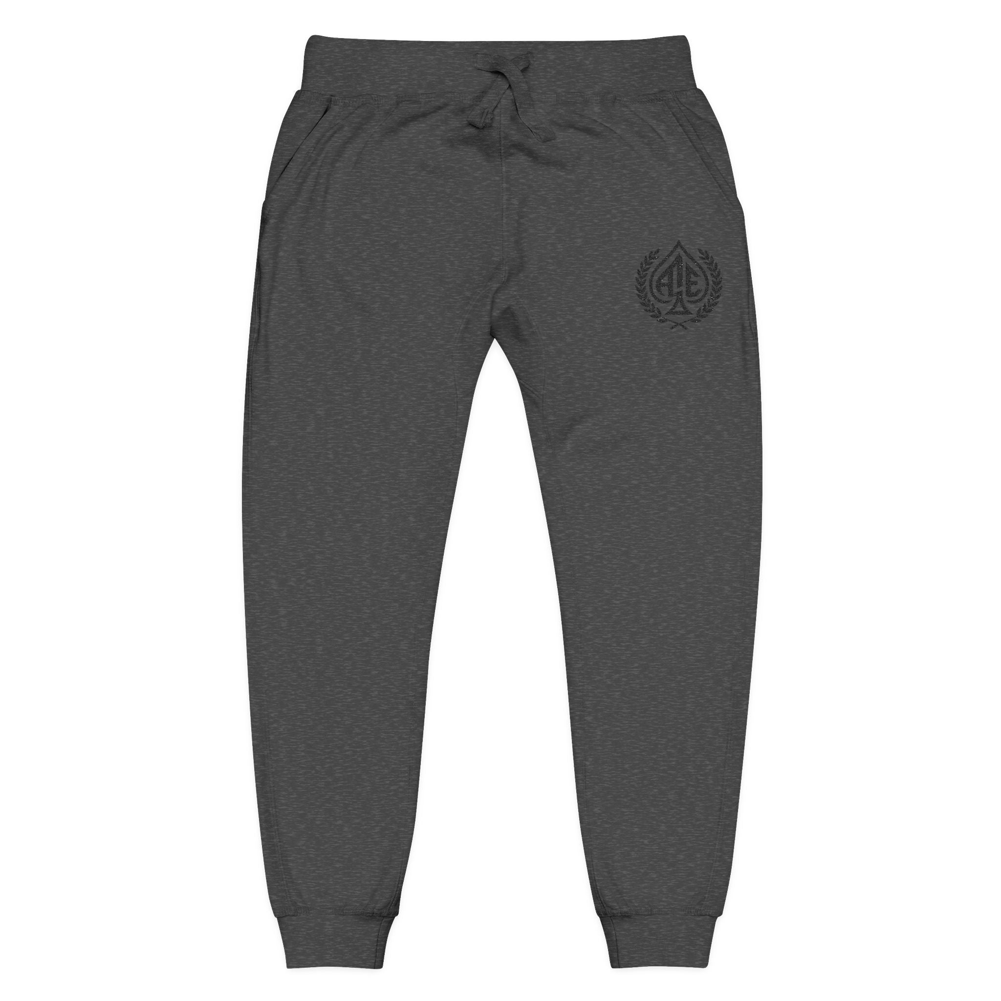 Ace'n Black Crest Embroidered Sweatpants
