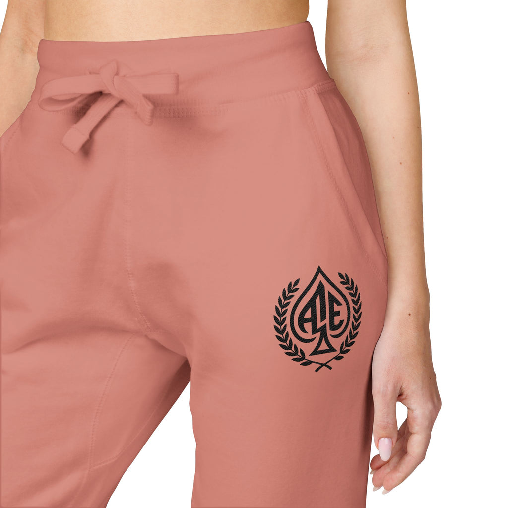 Ace'n Black Crest Embroidered Sweatpants