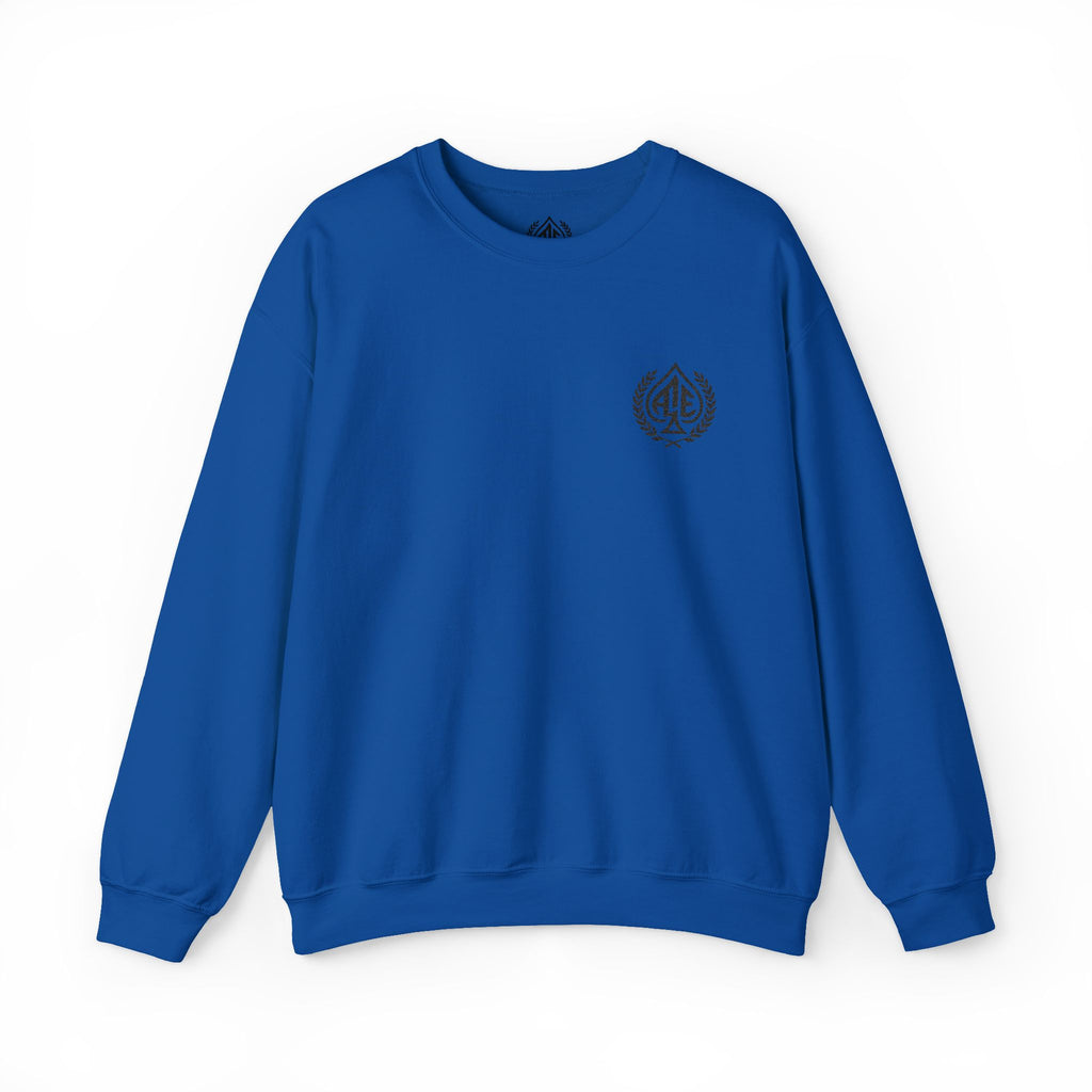 Ace'n Black Crest Embroidered Crewneck Sweatshirt