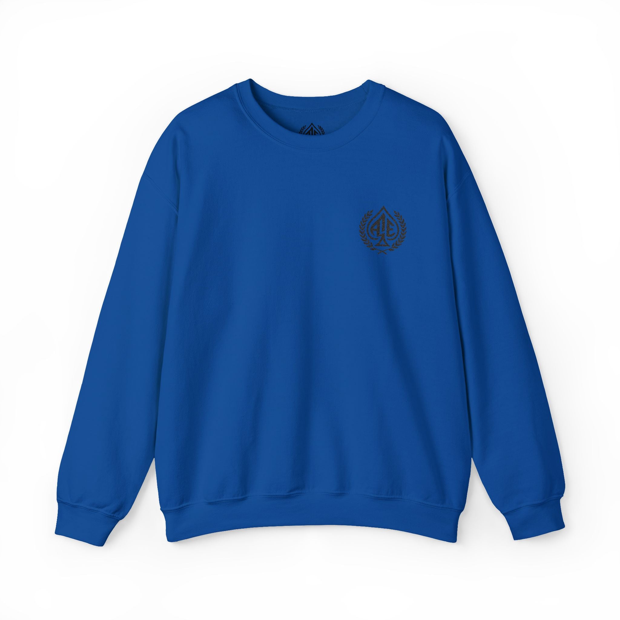 Ace'n Black Crest Embroidered Crewneck Sweatshirt