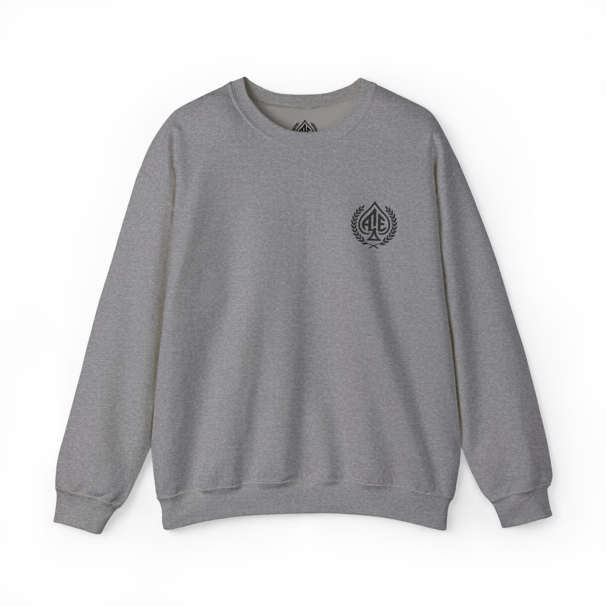 Ace'n Black Crest Embroidered Crewneck Sweatshirt