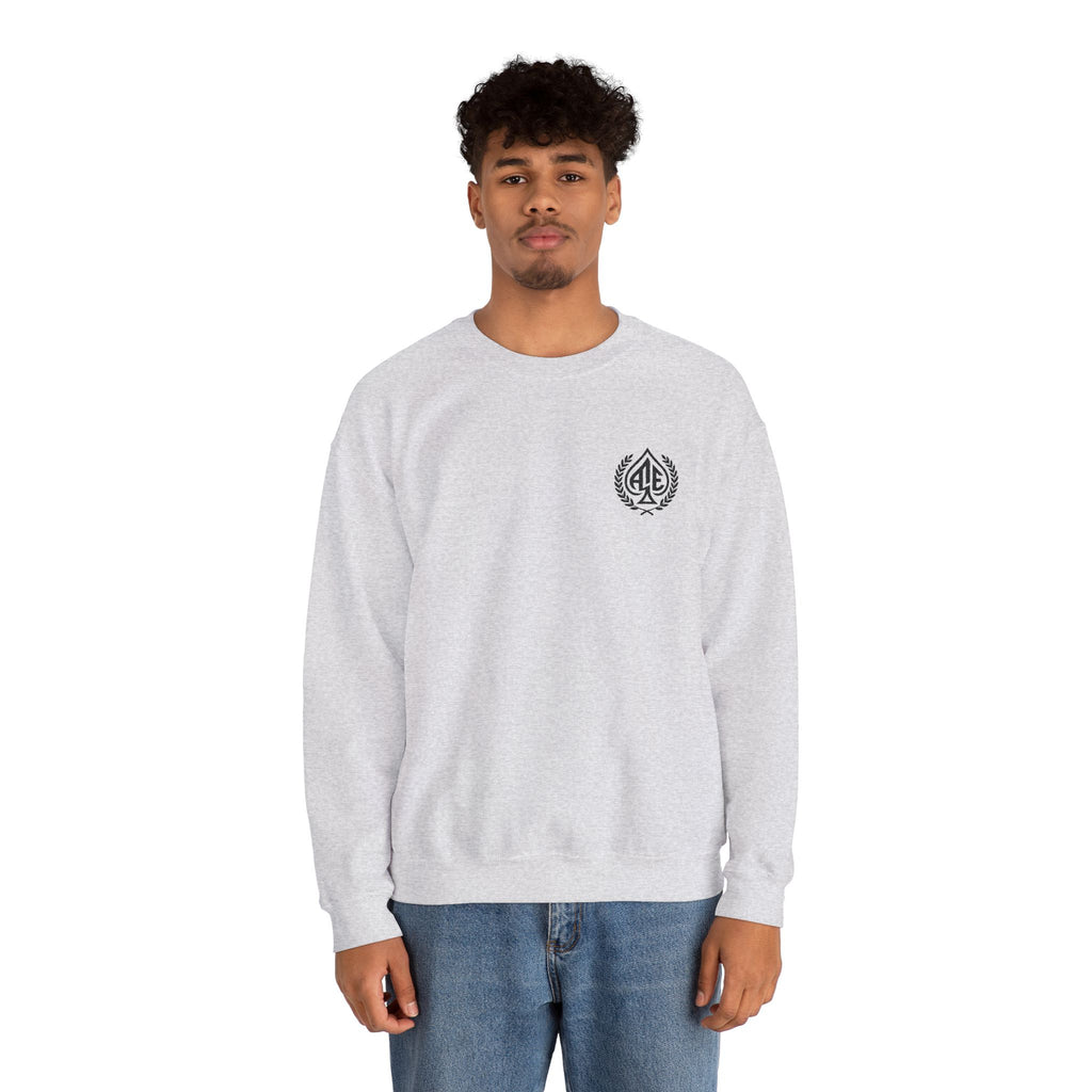 Ace'n Black Crest Embroidered Crewneck Sweatshirt