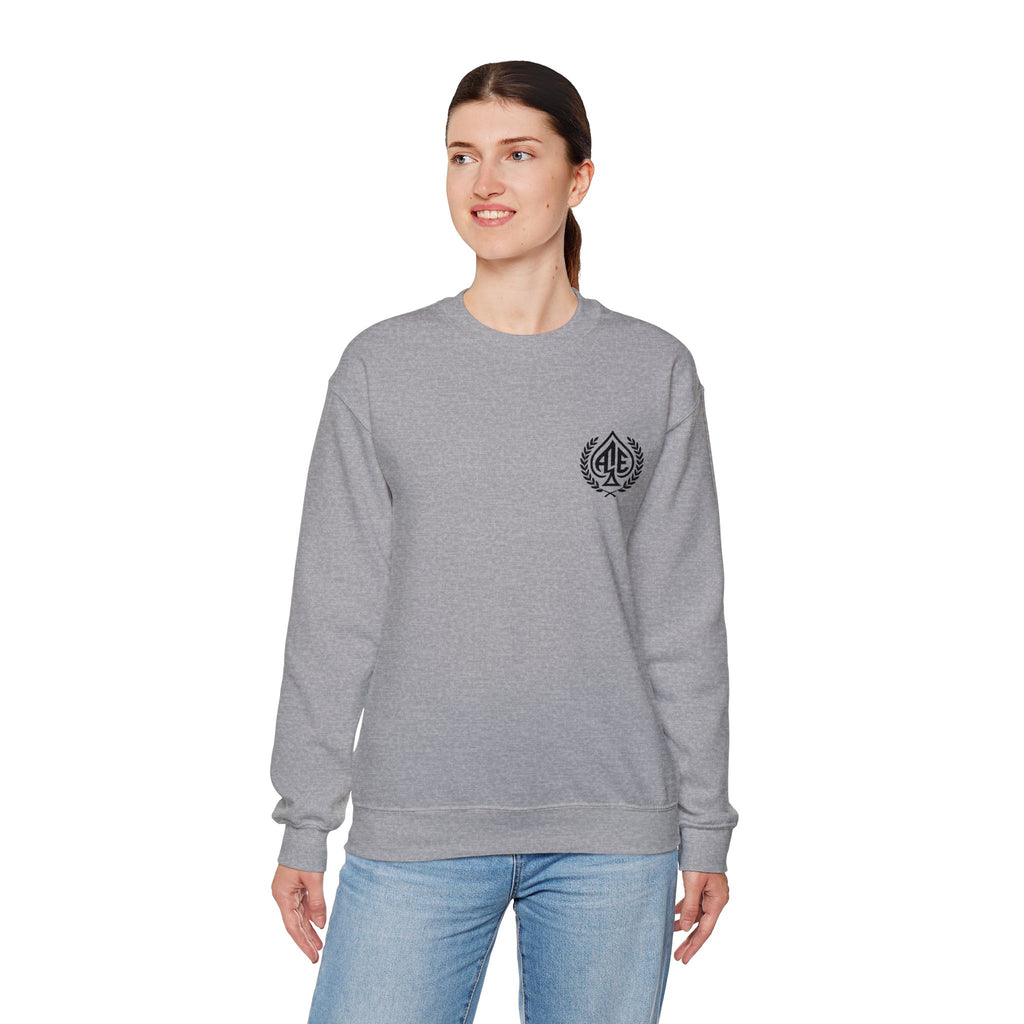 Ace'n Black Crest Embroidered Crewneck Sweatshirt