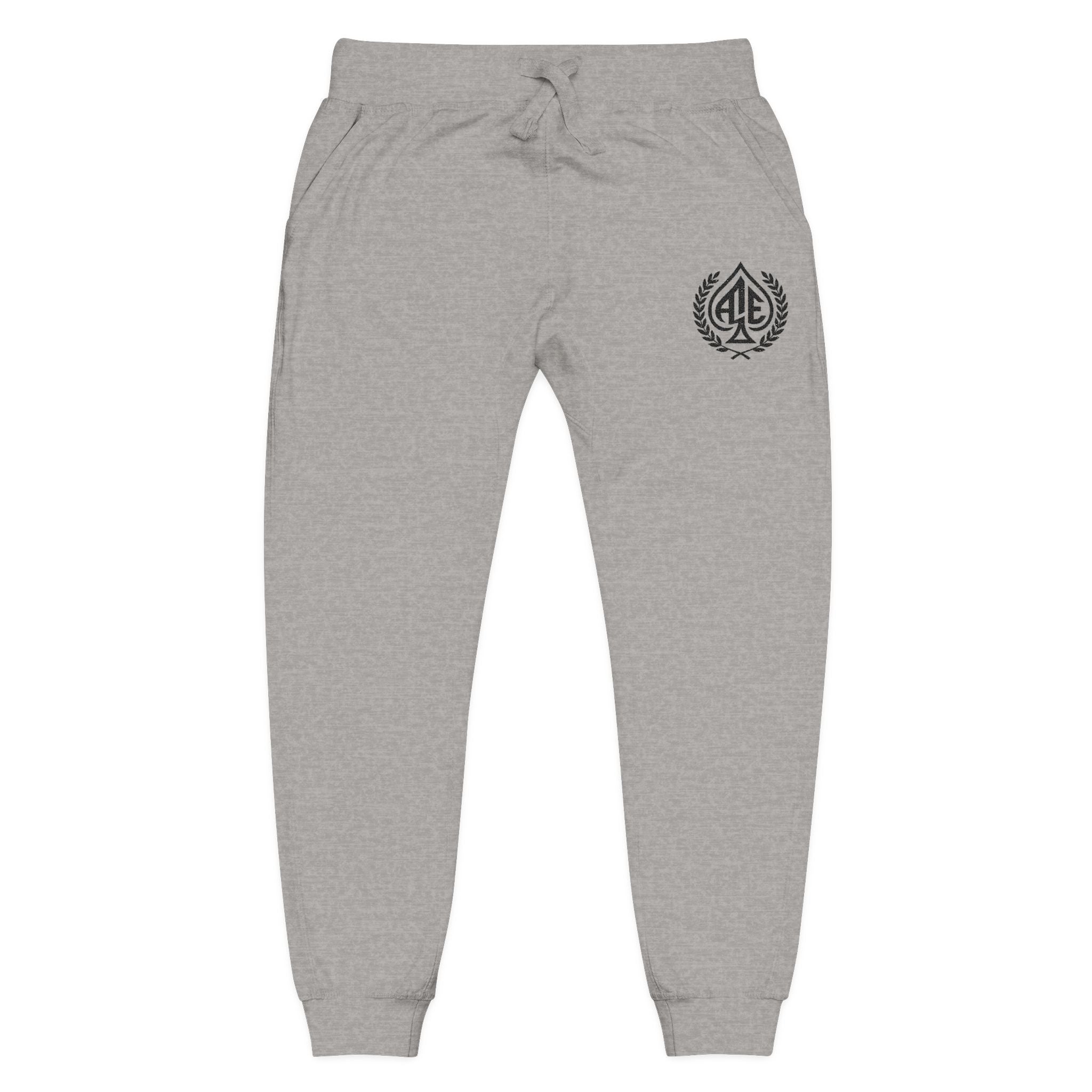 Ace'n Black Crest Embroidered Sweatpants