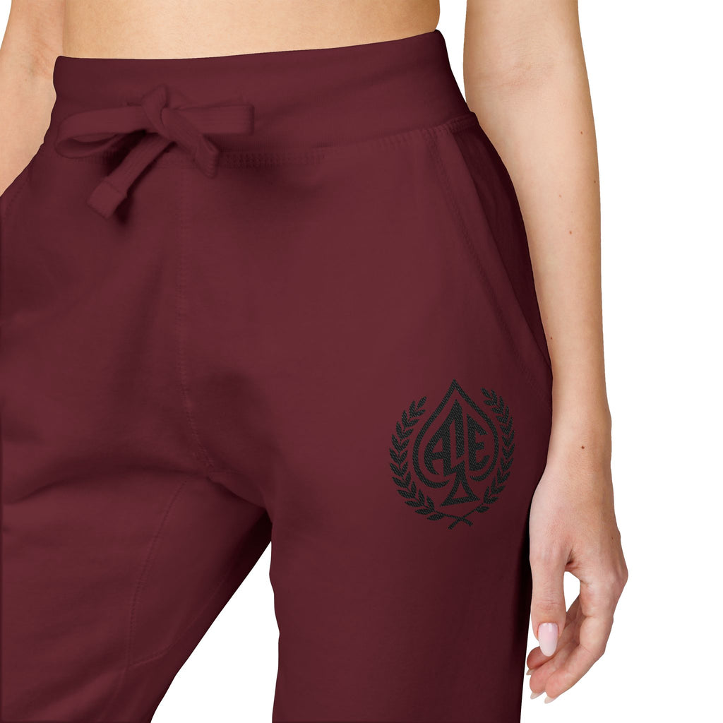 Ace'n Black Crest Embroidered Sweatpants