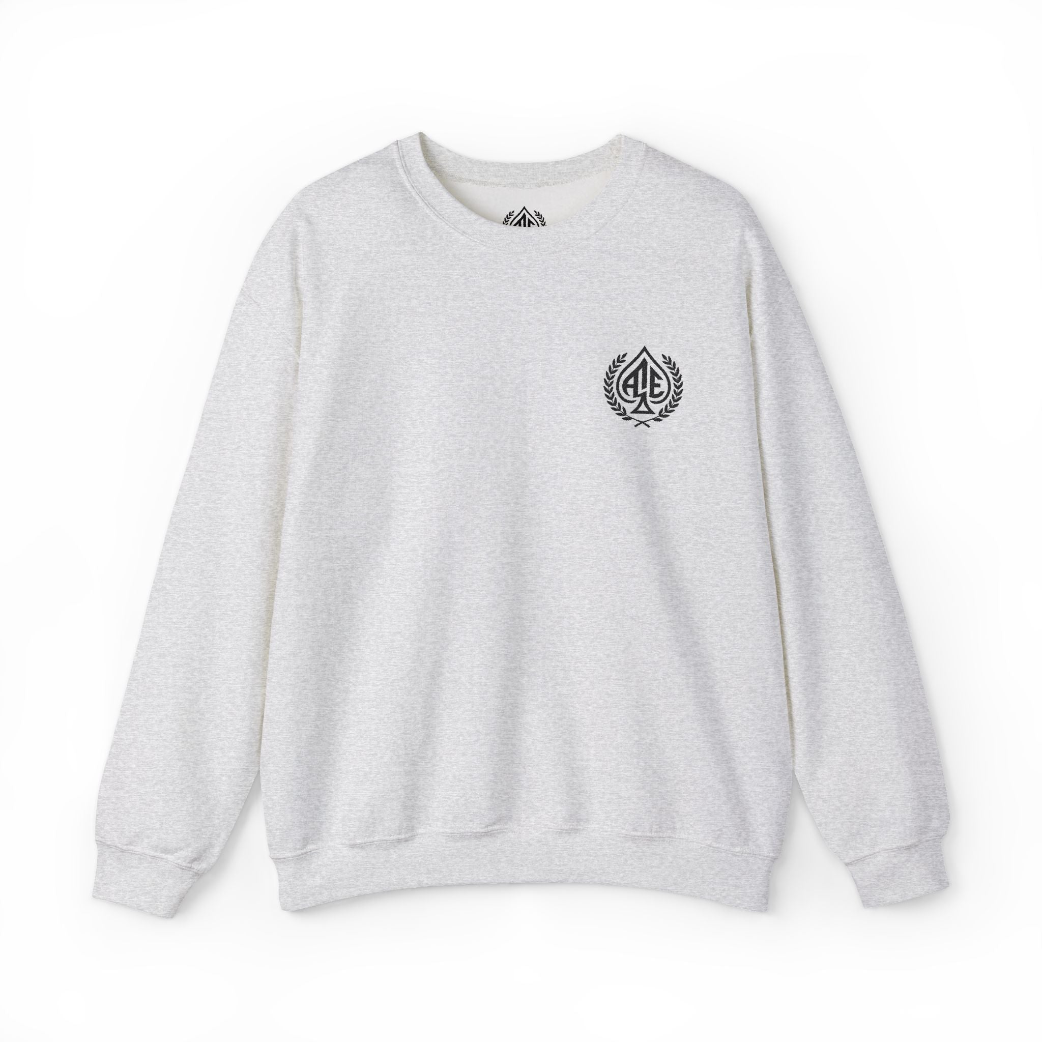 Ace'n Black Crest Embroidered Crewneck Sweatshirt
