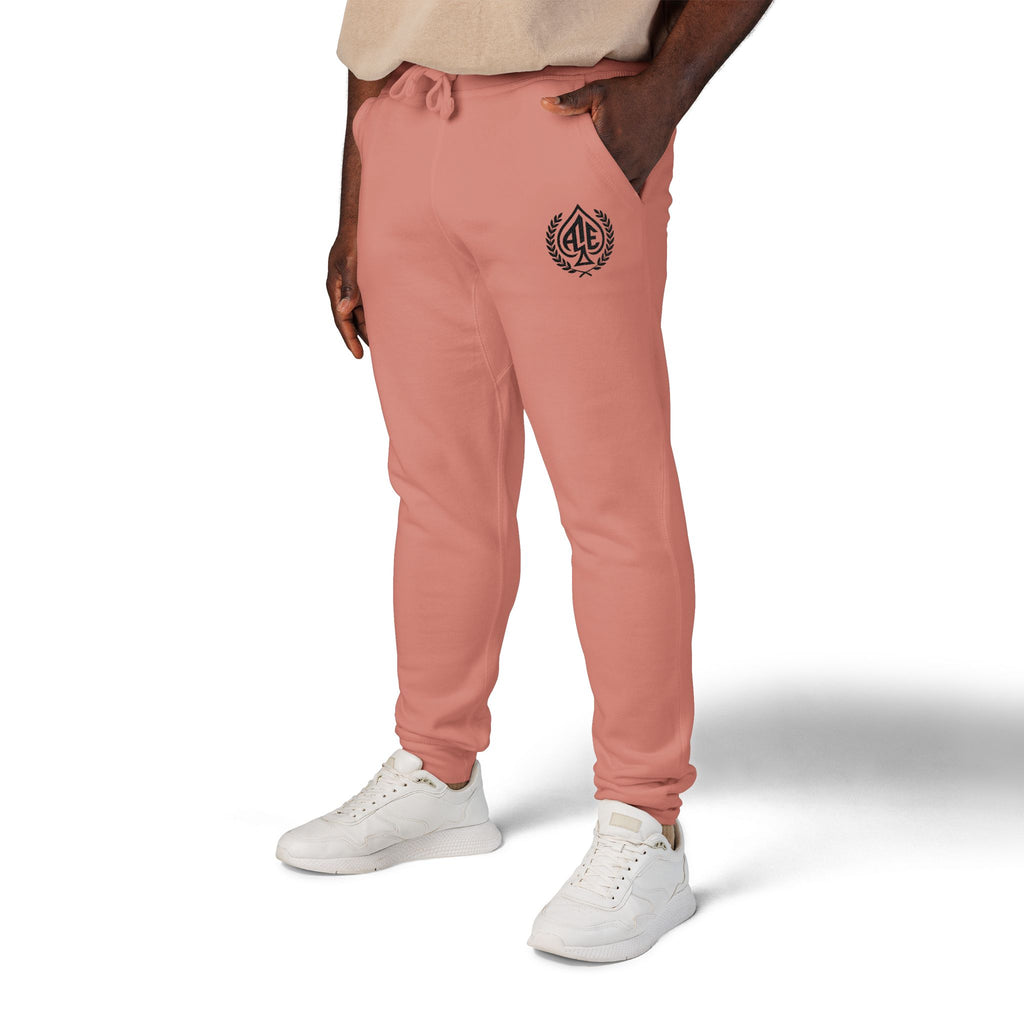 Ace'n Black Crest Embroidered Sweatpants