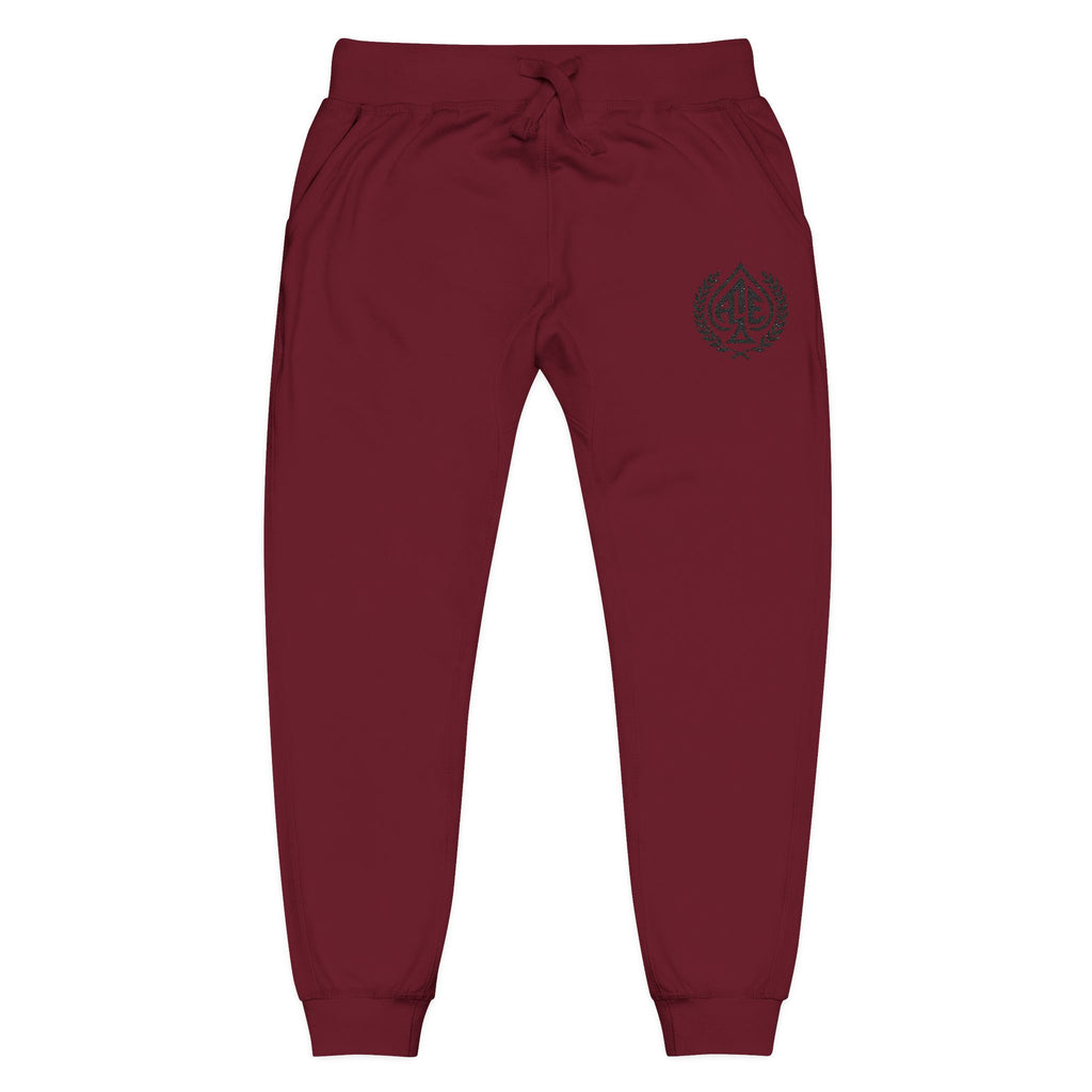 Ace'n Black Crest Embroidered Sweatpants
