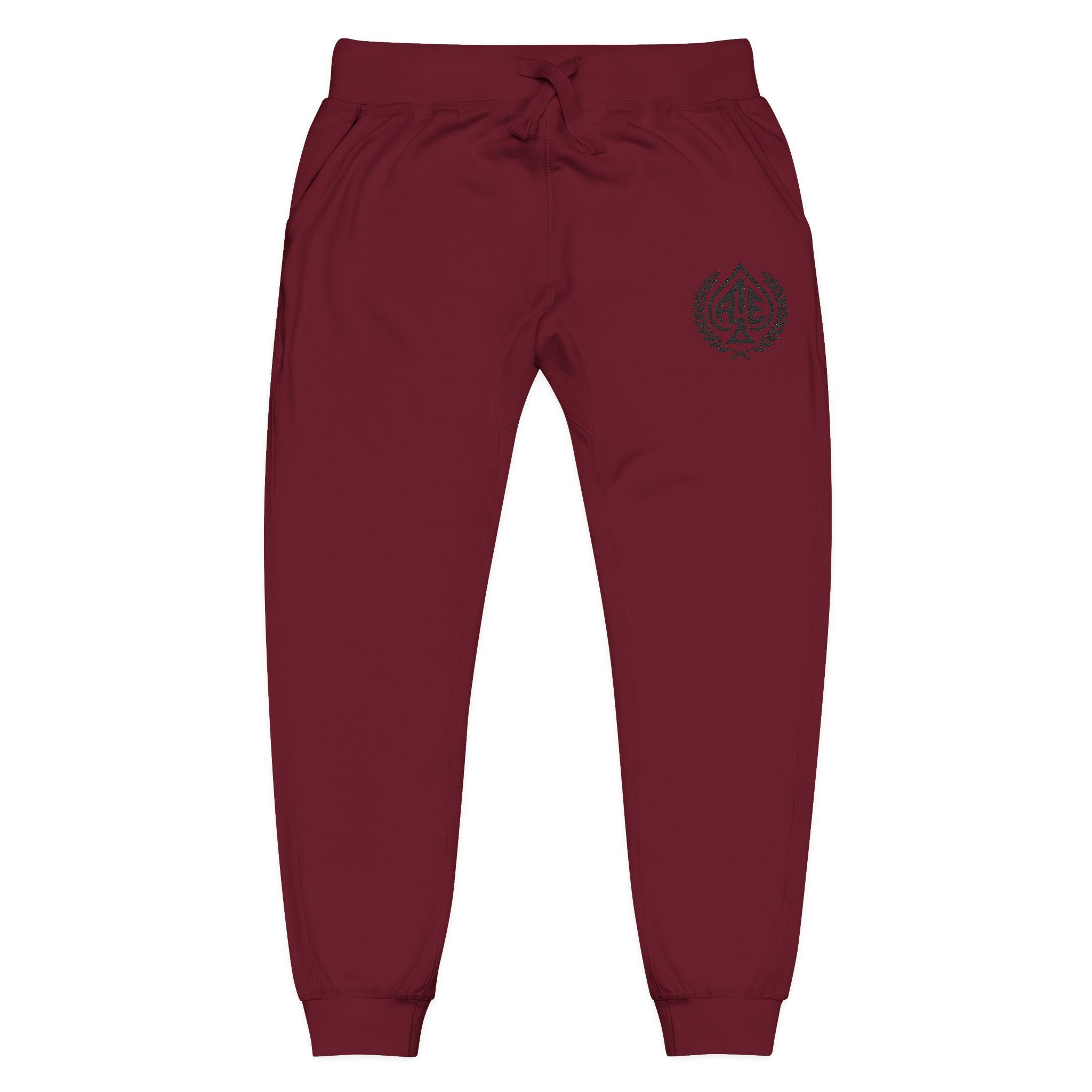 Ace'n Black Crest Embroidered Sweatpants