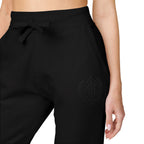 Ace'n Black Crest Embroidered Sweatpants