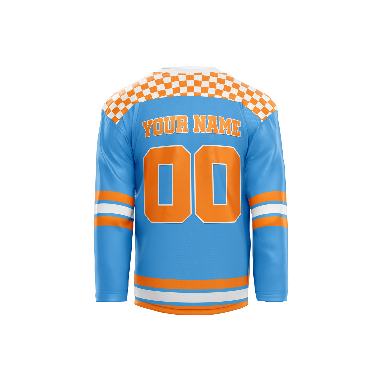 Custom Rocky Top Blue Hockey Jersey