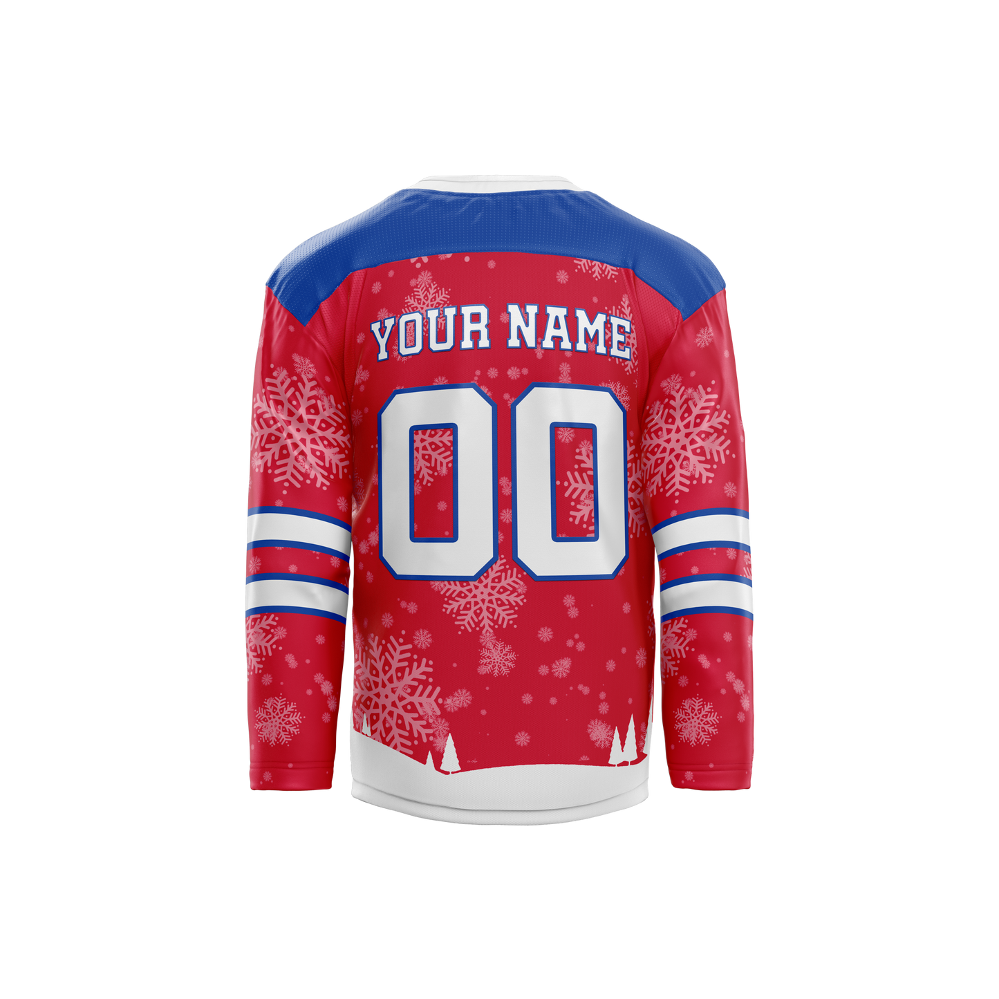 Custom Buffalo Xmas Hockey Jersey