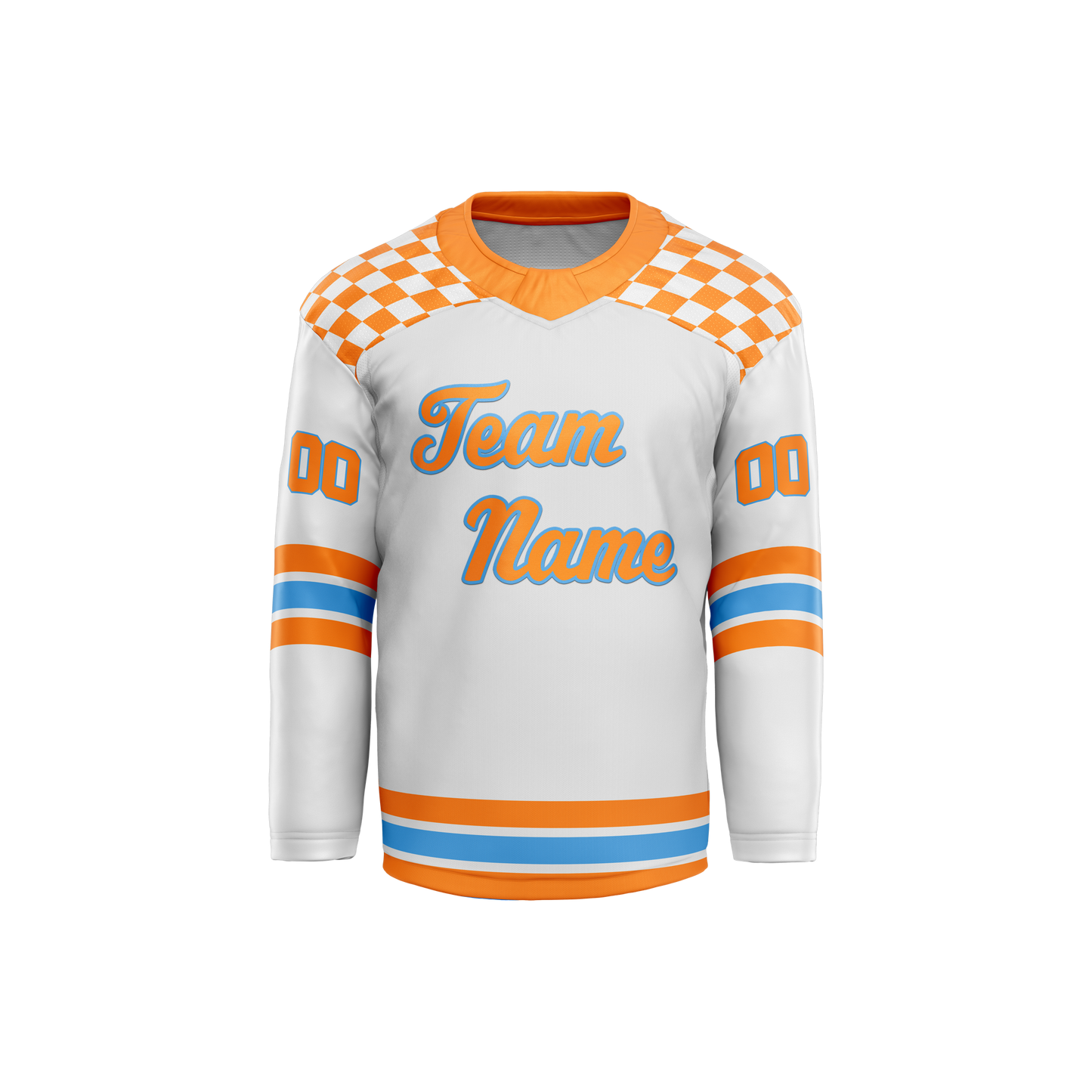 Custom Rocky Top White Hockey Jersey